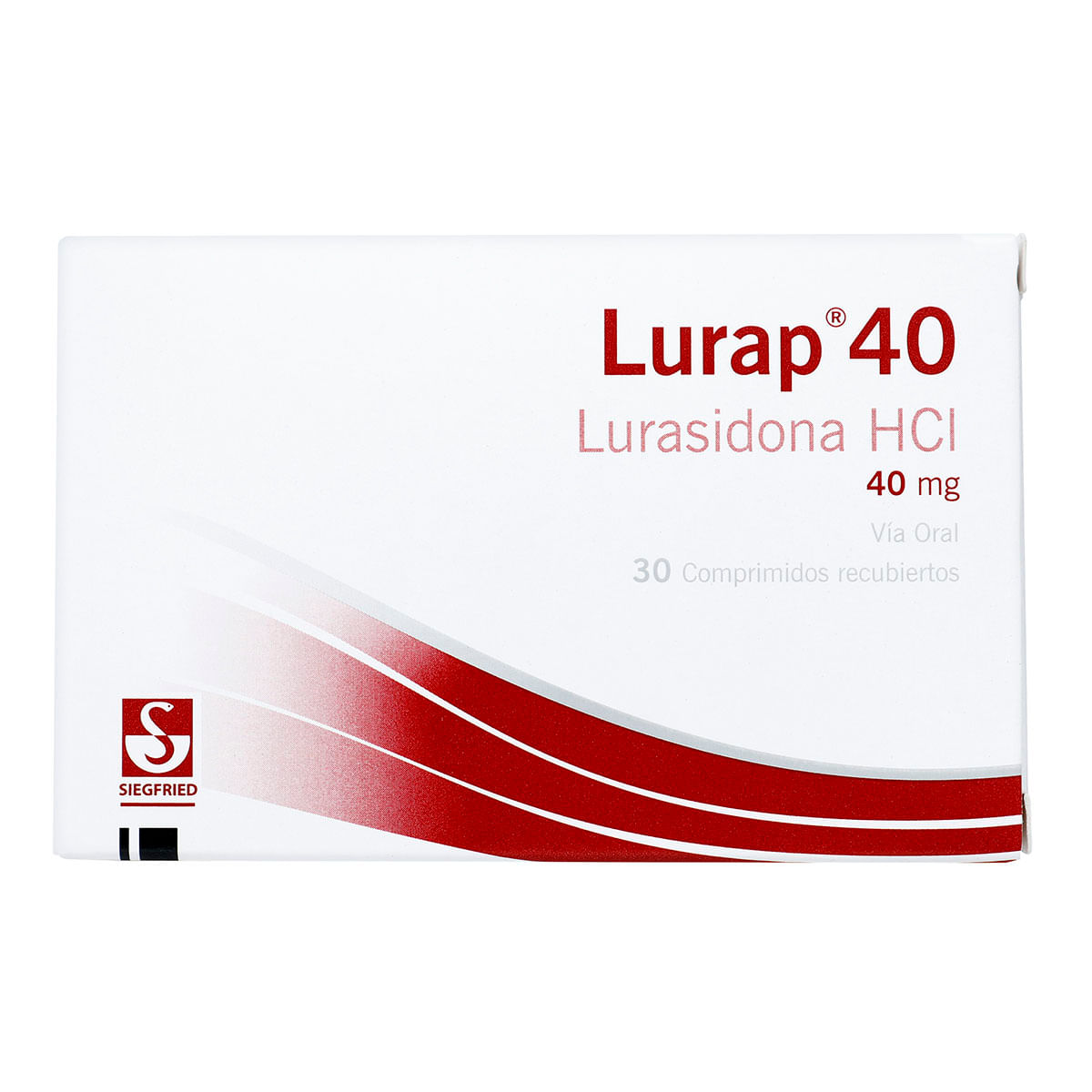 Lurap 40 Lurasidona HCI 40 mg Caja x 30 comprimidos recubiertos