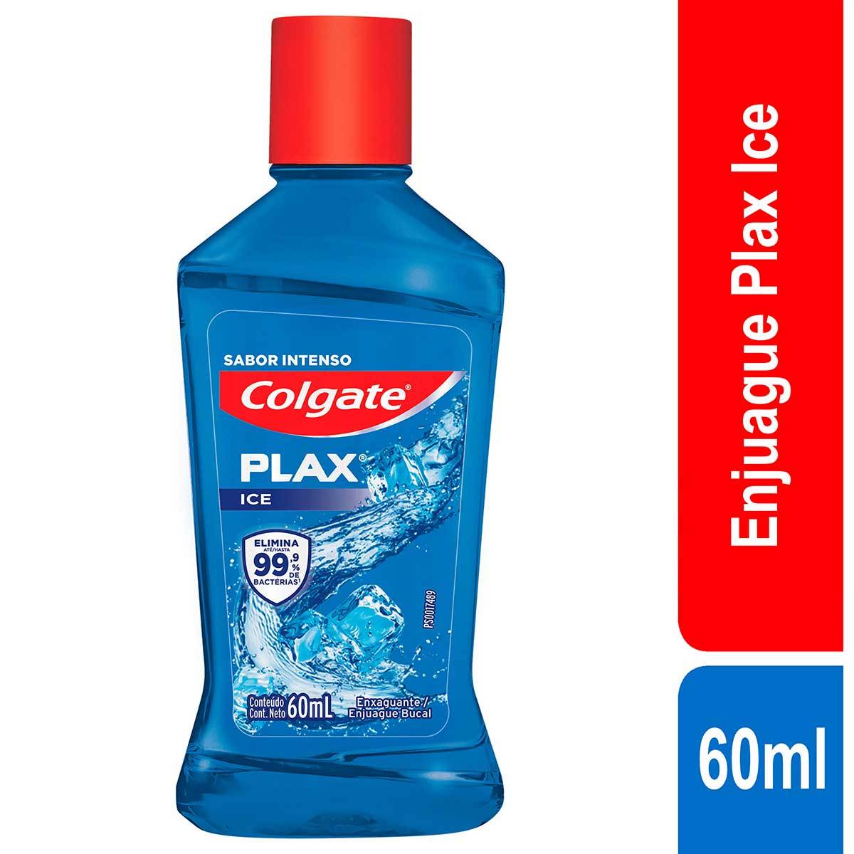 Enjuague Bucal Colgate Plax Ice Frasco x 60 mL.