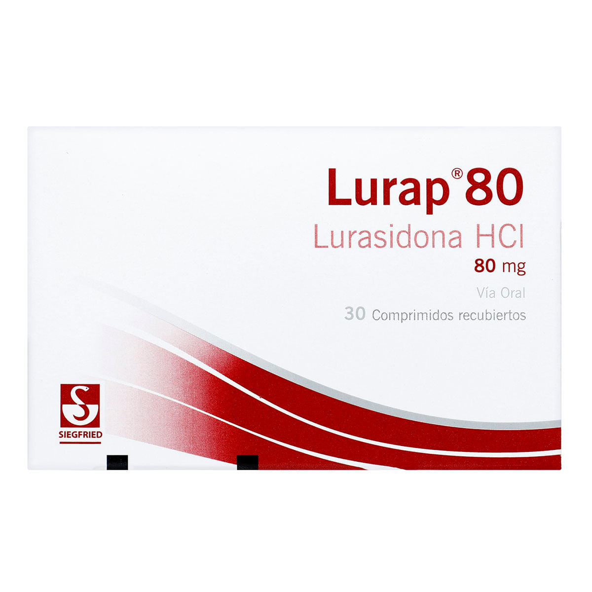 Lurap 80 Lurasidona HCI 80 mg Caja x 30 comprimidos recubiertos