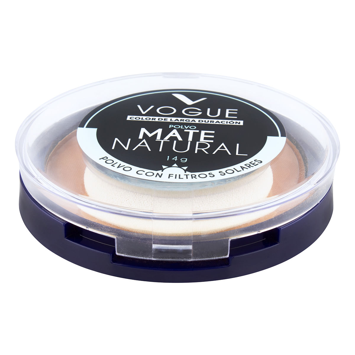 Polvo Compacto Vogue Mate Natural Gitano Frasco x 14 g.