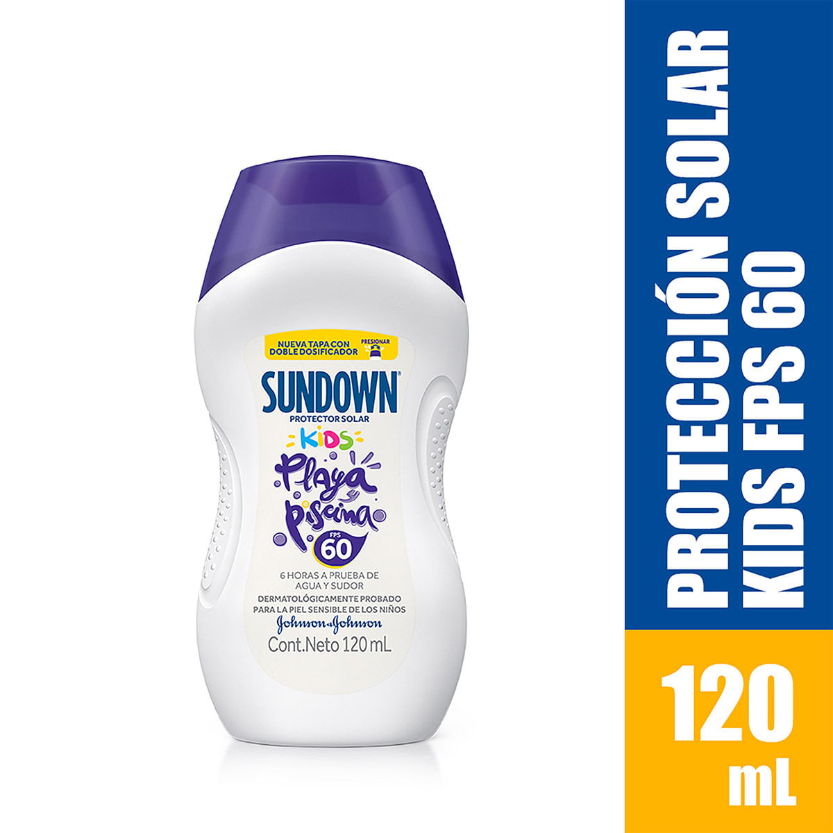 Protector Solar Sundown Kids FPS 60 Frasco x 120 mL.