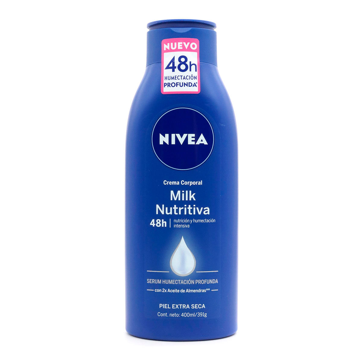 Crema Corporal Nivea Milk Nutritiva Frasco X 400 Ml.