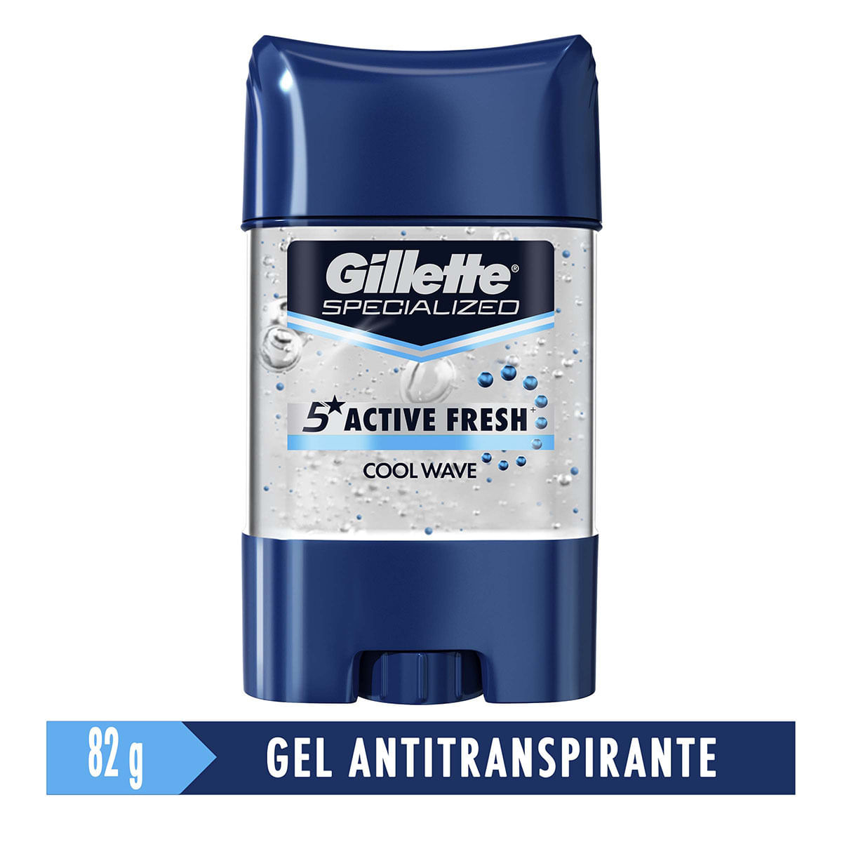 Antitranspirante Gillette Power Beads Cool Wave Gel Barra x 82 g.