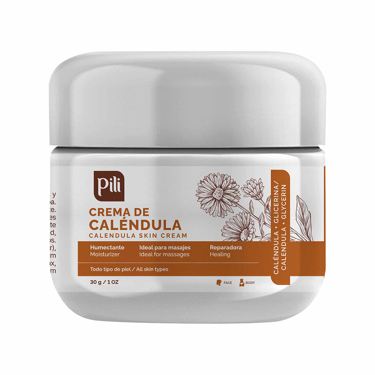 Crema Pili De Caléndula Frasco X 30 G.