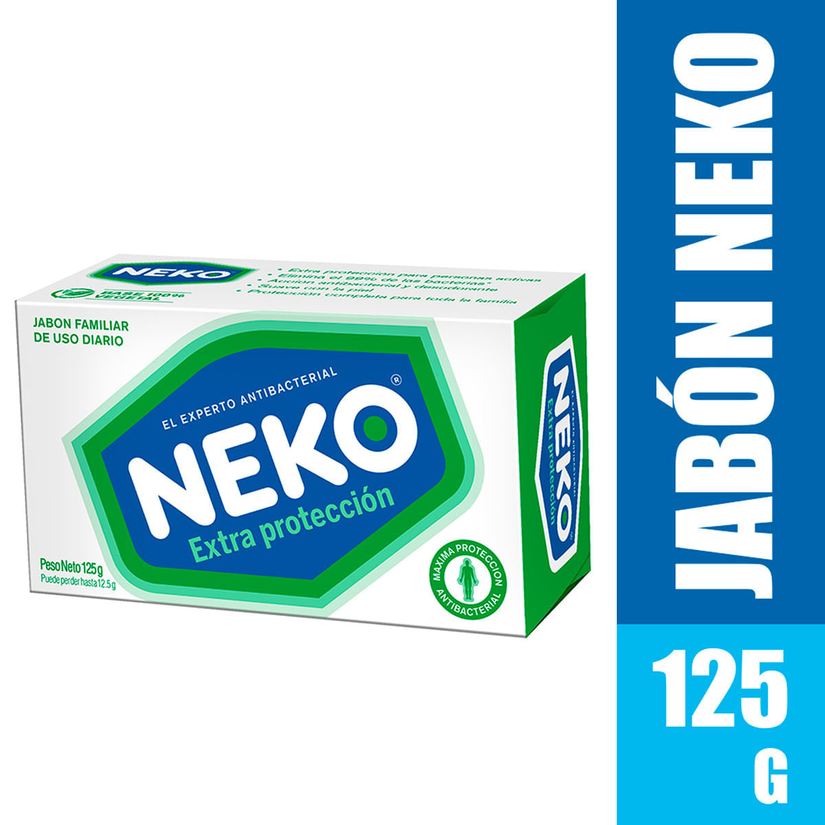 Jabón Neko Extra Protección Barra x 125 g.