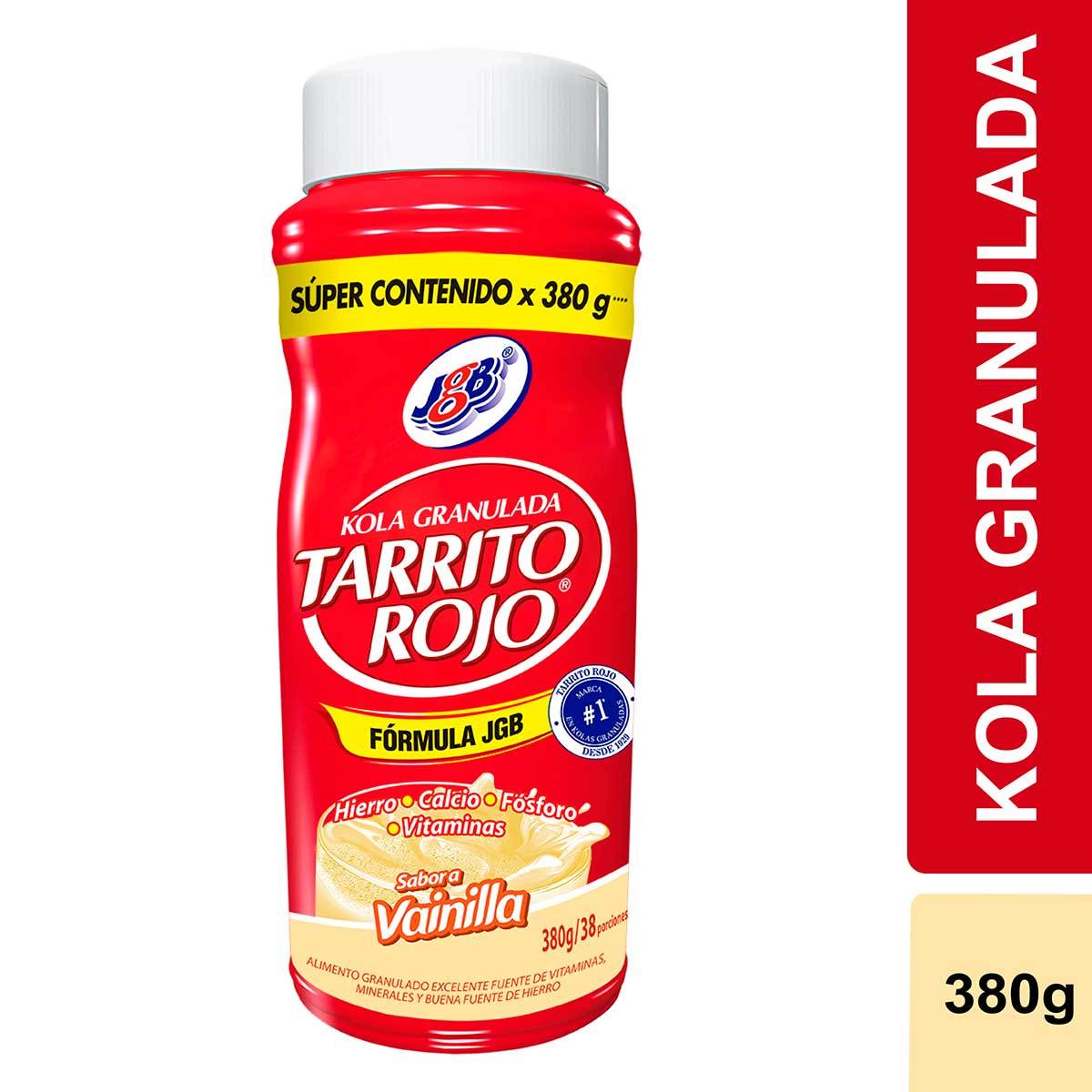 Kola Granulada Jgb Tarrito Rojo Vainilla Frasco X 380 G Súper Contenido.