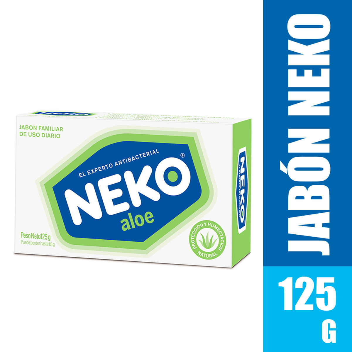 Jabón Neko Áloe Barra x 125 g.