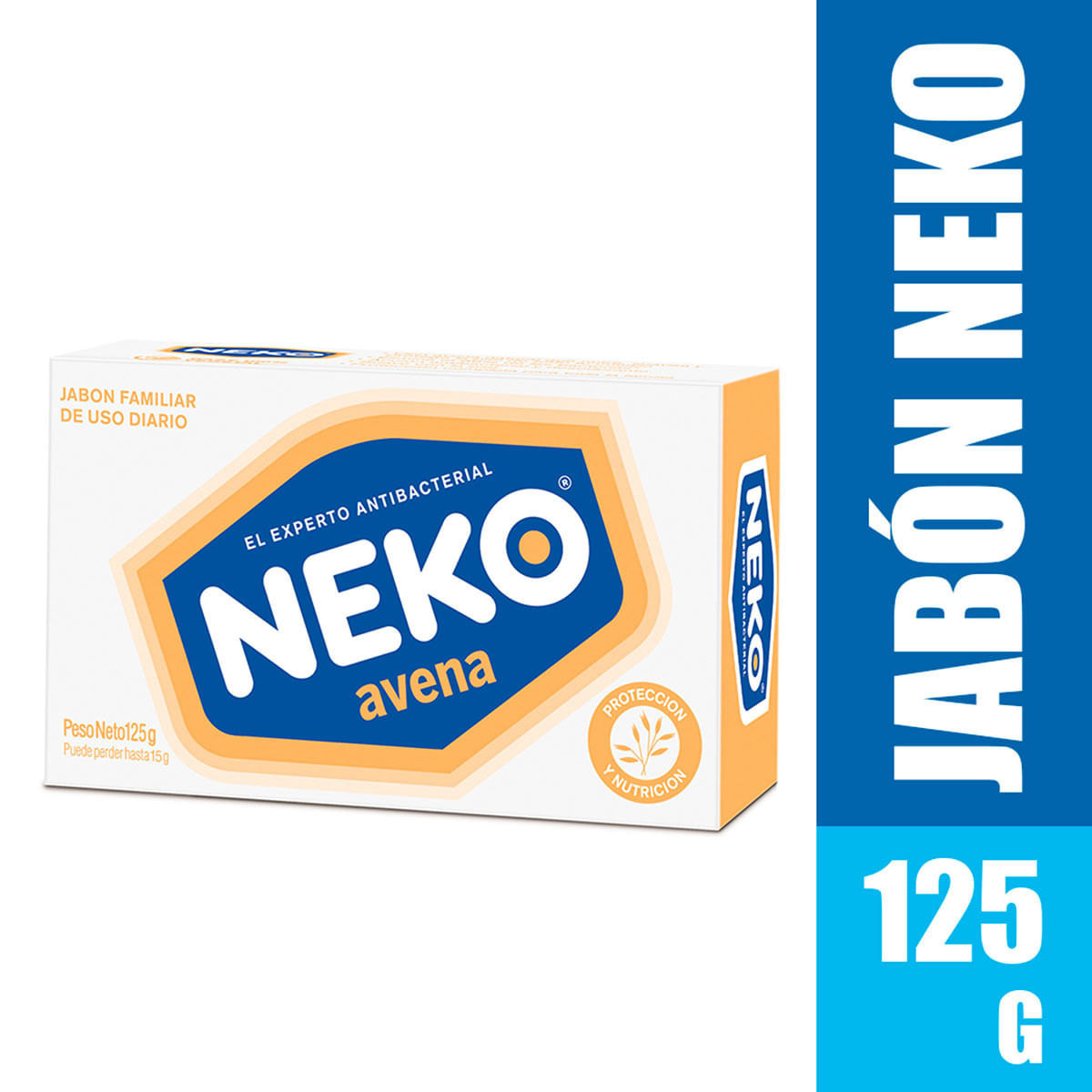 Jabón Neko Avena Barra x 125 g.