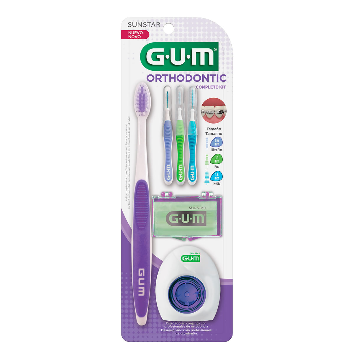 Kit Gum Sunstar Orthodontic X 6 Arts.