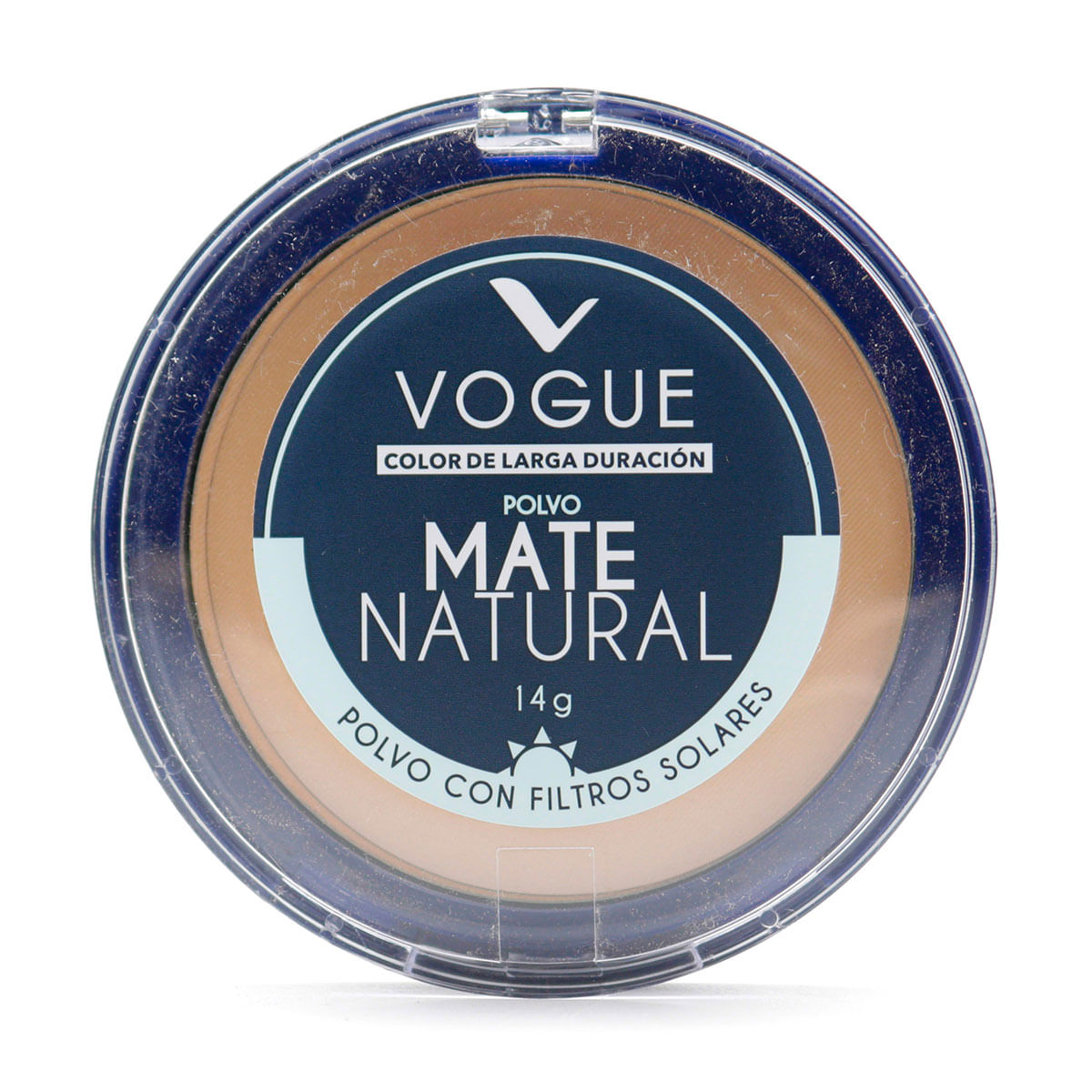 Polvo Compacto Vogue Mate Natural Durazno Frasco X 14 G.