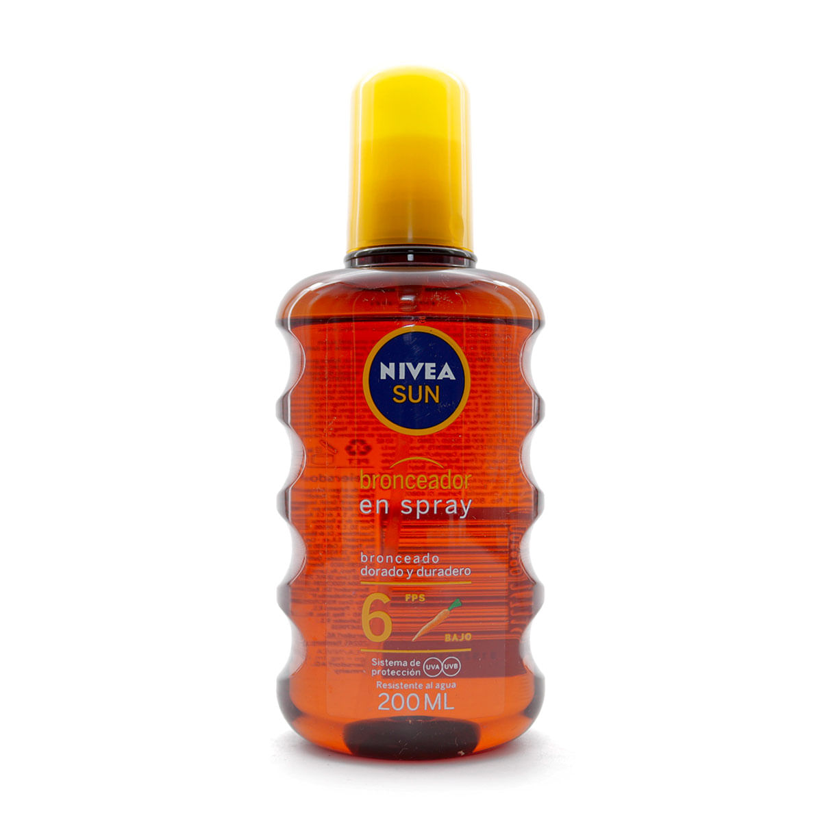 Bronceador Nivea Sun Fps 6 Spray X 200 Ml.