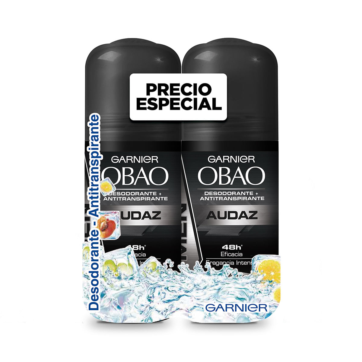 Desodorante Obao Men Audaz Roll On X 65 G X 2 Uds Precio Especial.