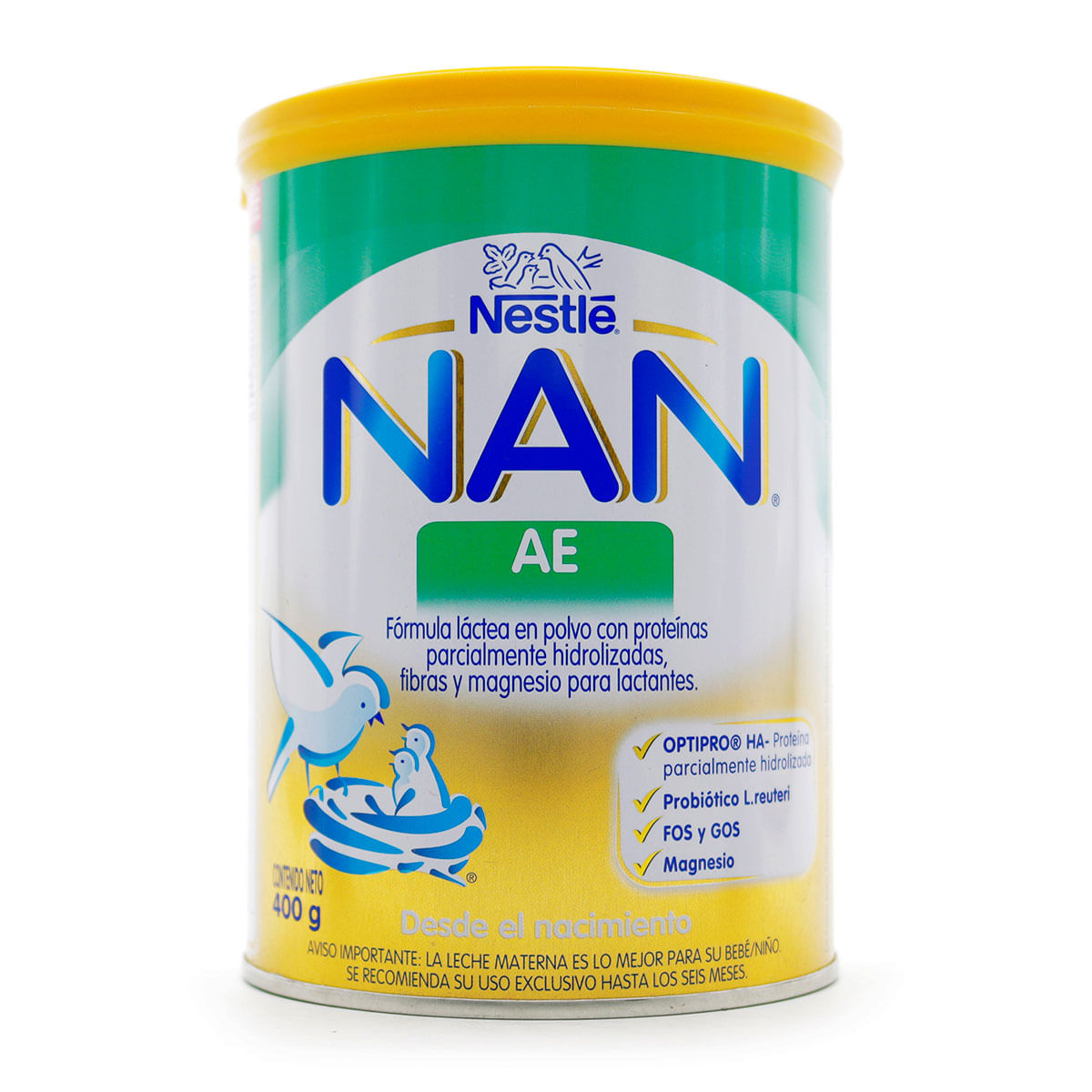 Fórmula Láctea NAN Nestlé AE Polvo Tarro x 400 g
