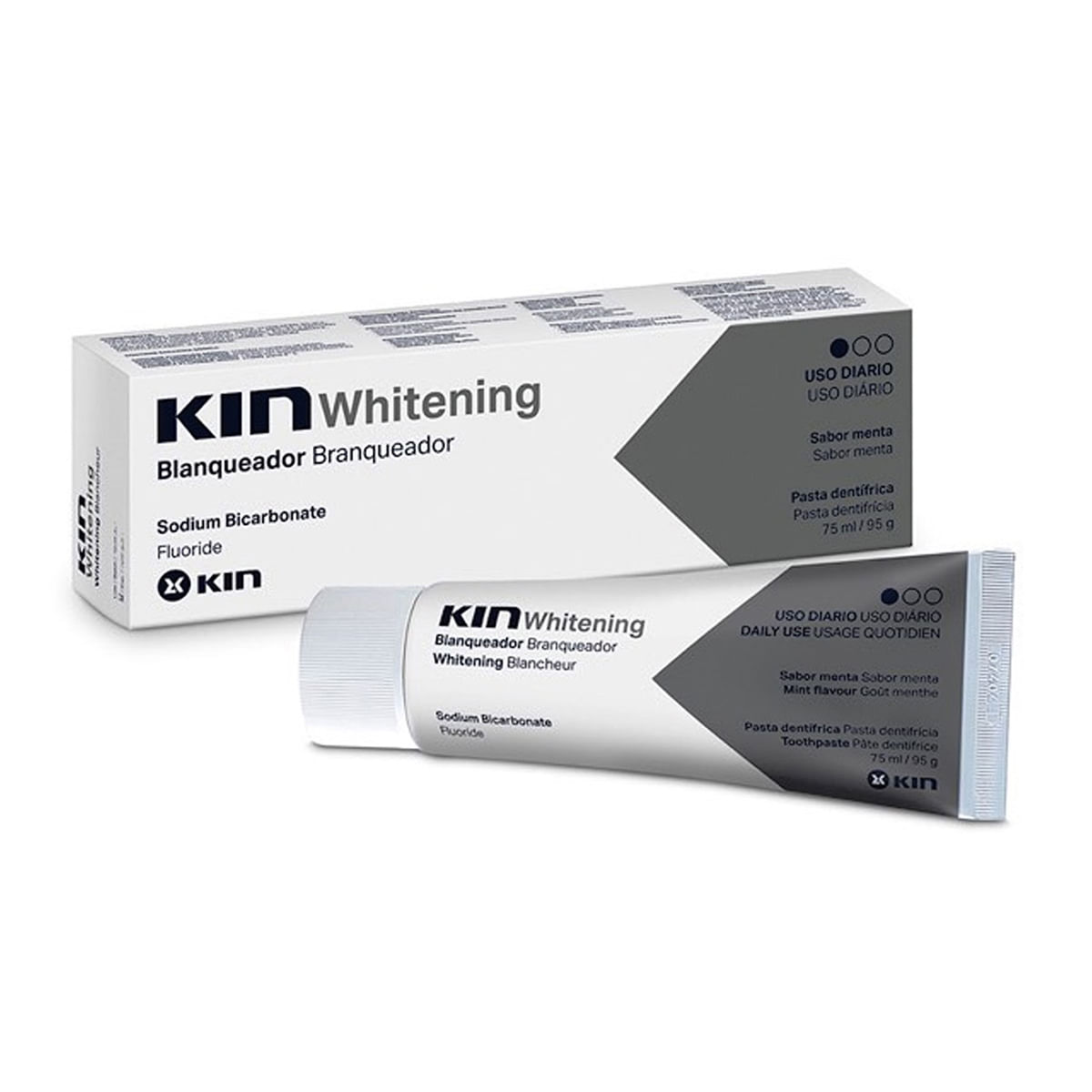 Pasta Dentífrica Kin Whitening Tubo x 75 mL.