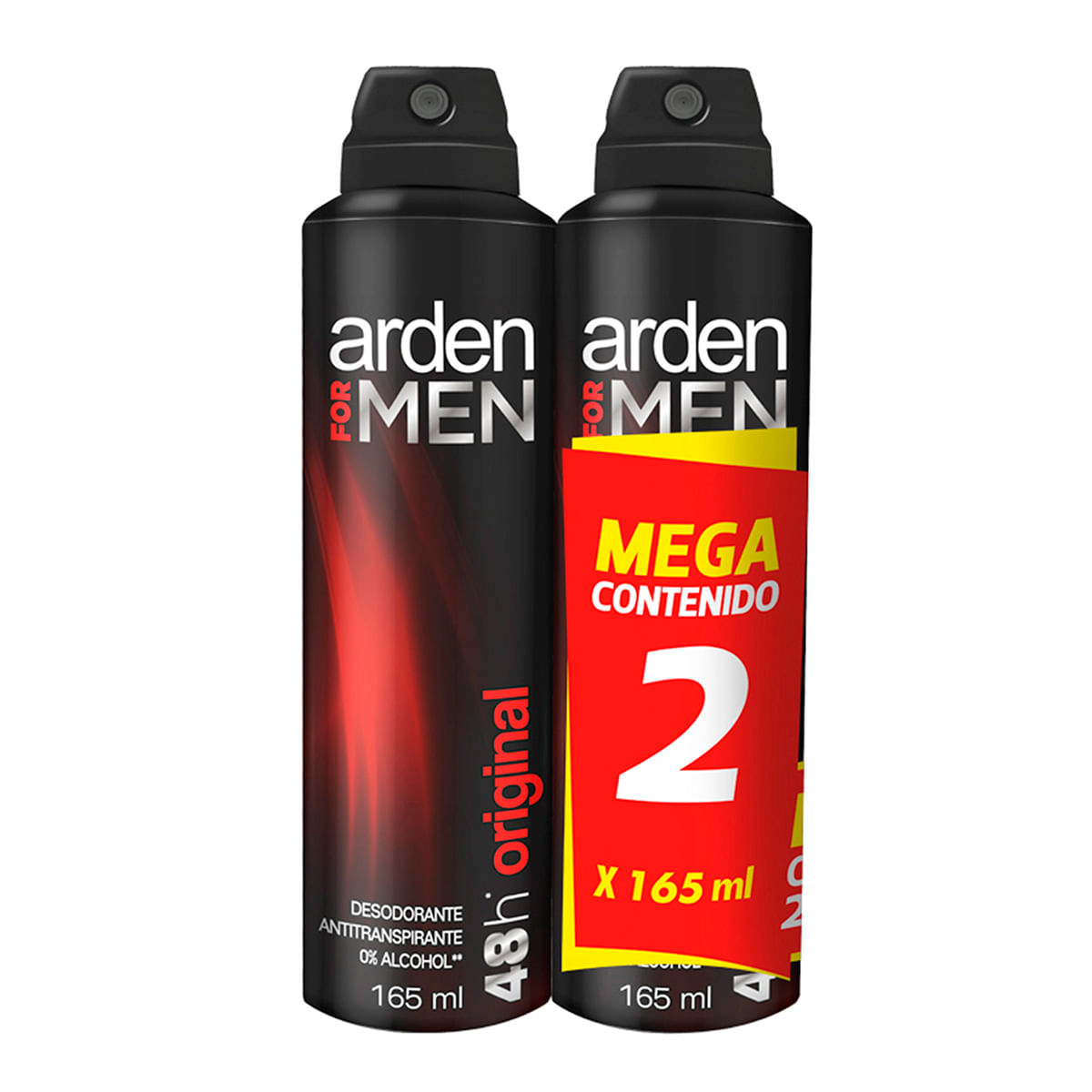 Desodorante Arden For Men Original Spray x 165 mL x 2 Uds Mega Contenido