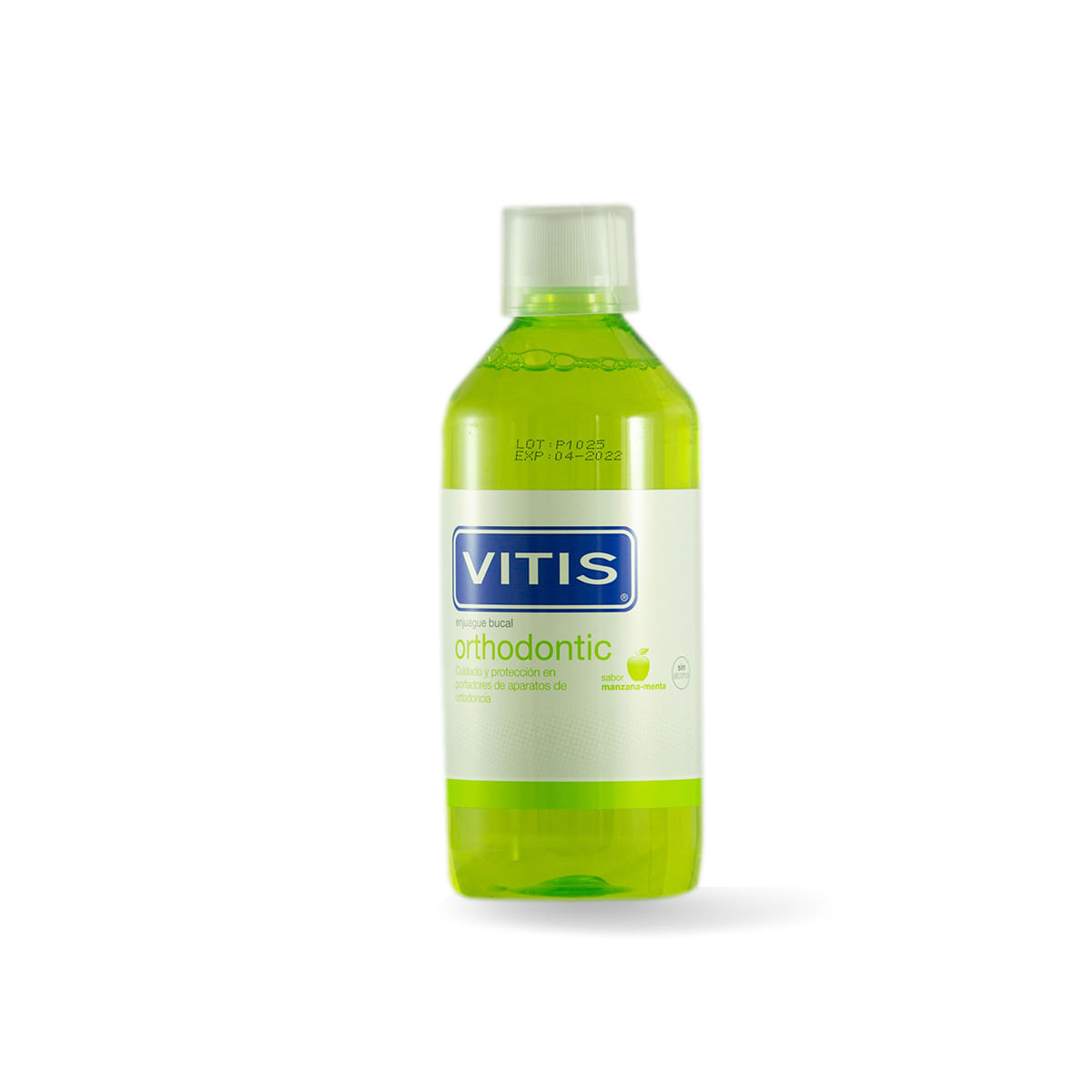 Enjuague Bucal Vitis Orthodontic Manzana Frasco x 500 mL.