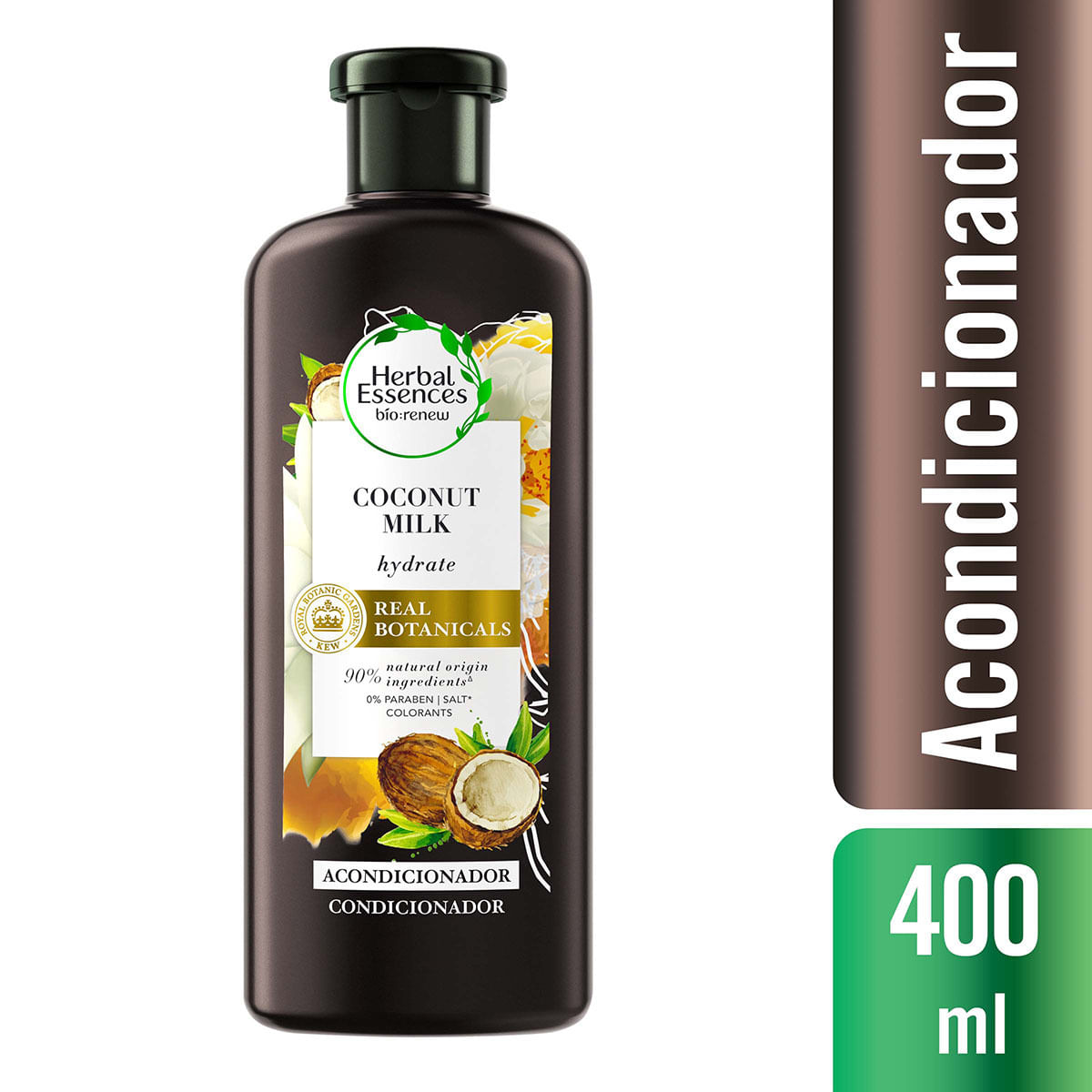 Acondicionador Herbal Essences Coconut Milk Frasco x 400 mL.