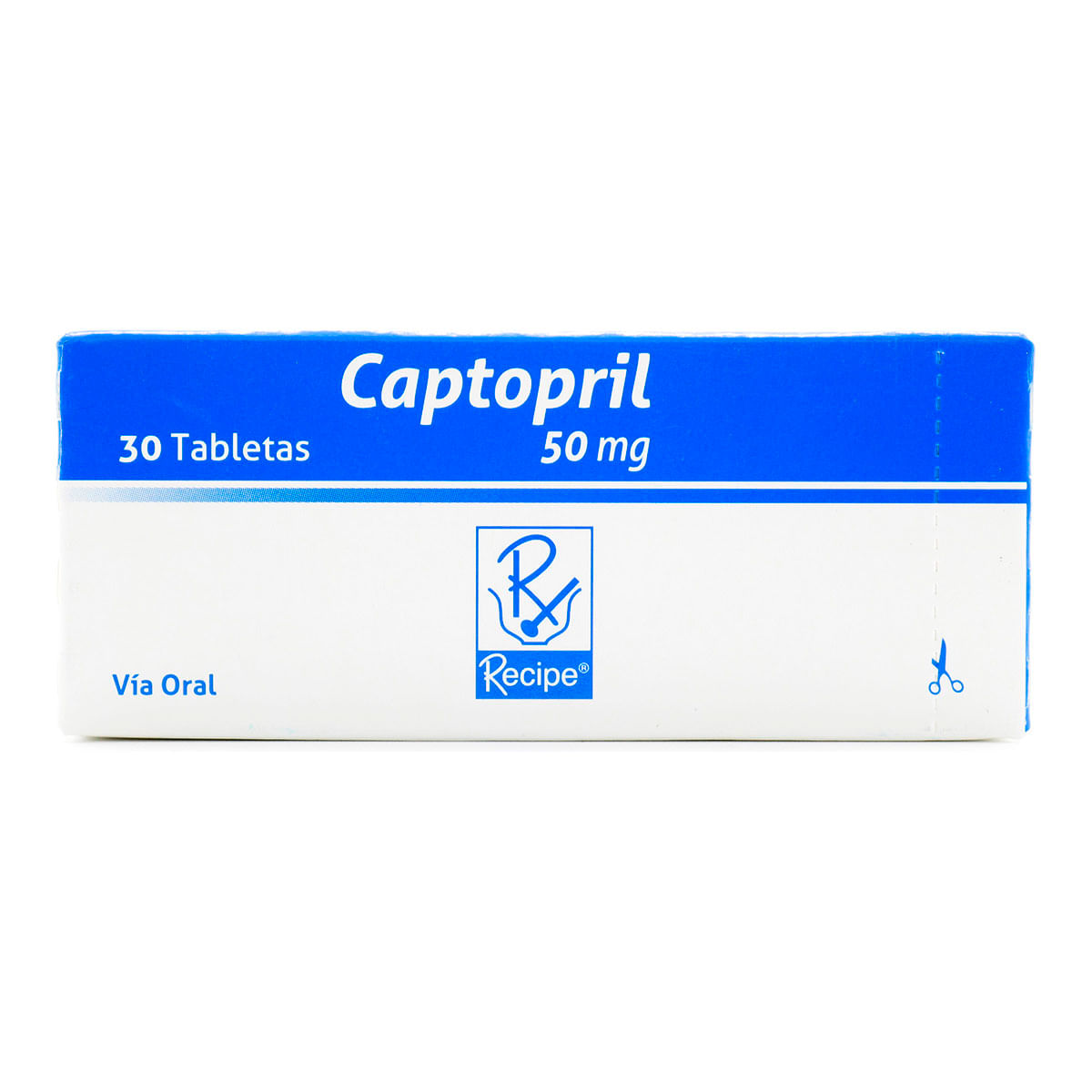 Captopril 50 Mg Recipe Caja X 30 Tabletas.