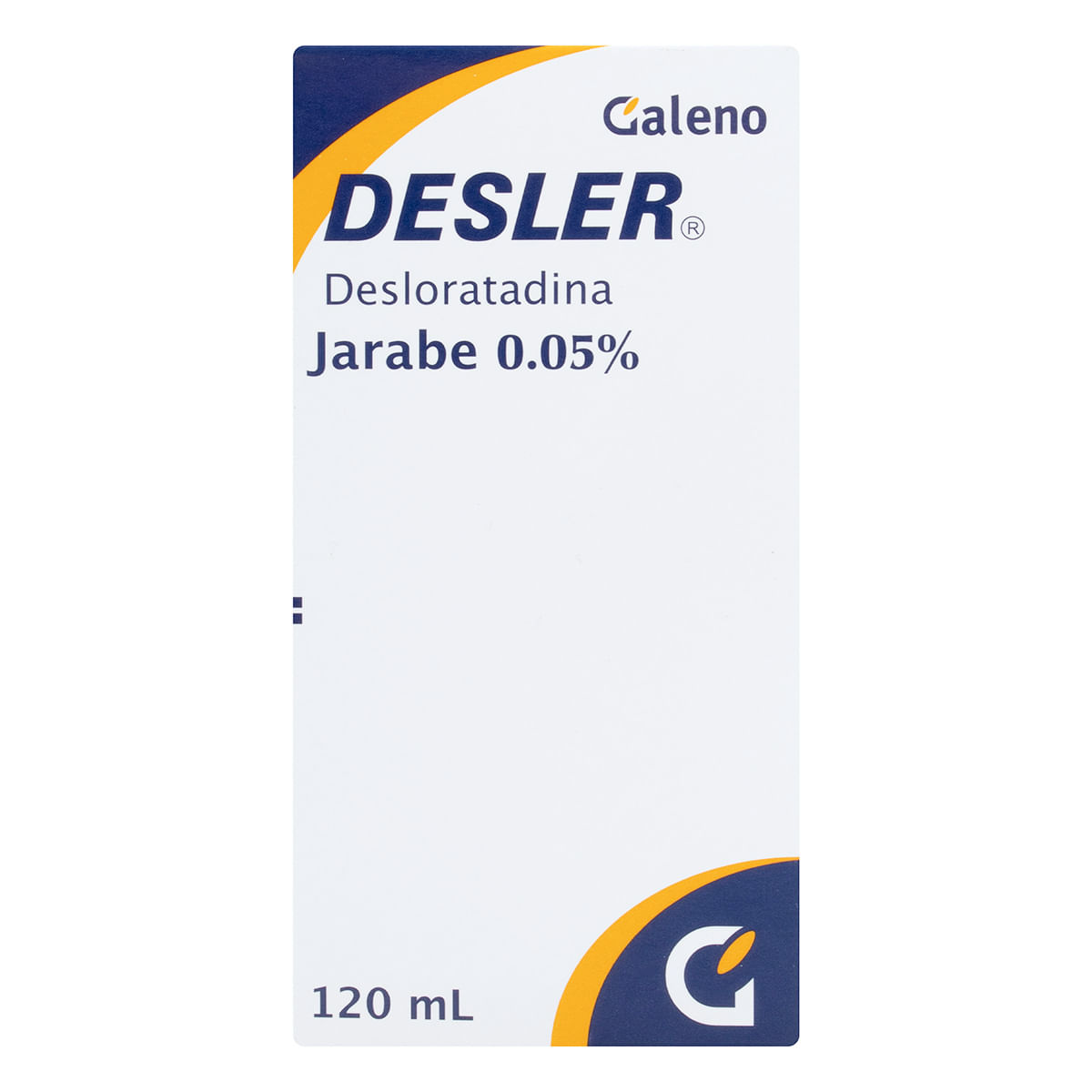 Jarabe Desler 0.05% Galeno Frasco X 120 Ml.