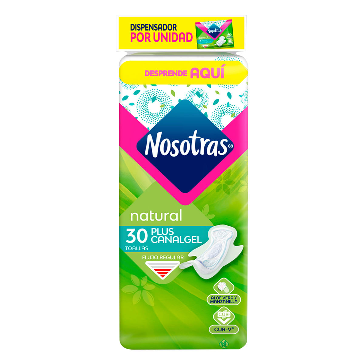 Toallas Higiénicas Nosotras Plus Canalgel Paquete x 30 Uds.