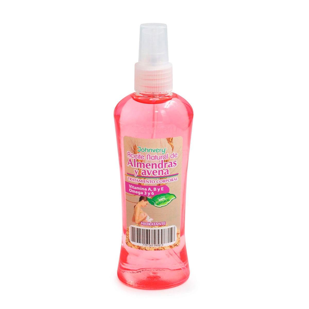 Aceite Corporal Johnvery Almendras Y Avena Spray X 220 Ml.