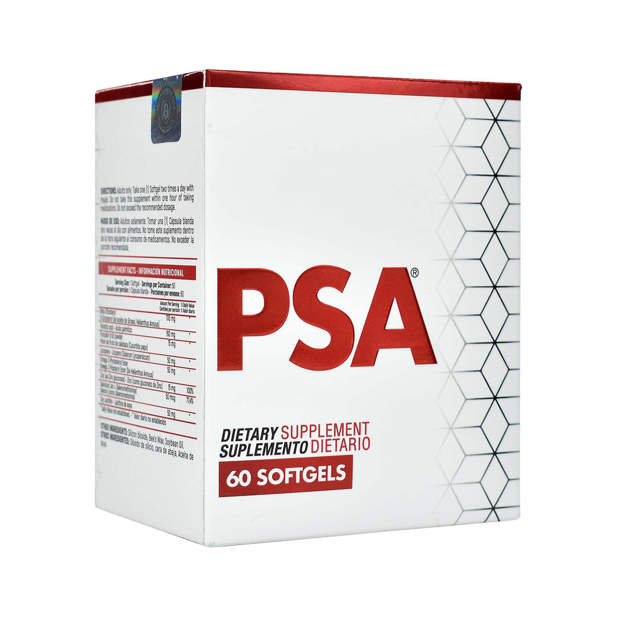 Suplemento Dietario Psa Caja X 60 Softgels.
