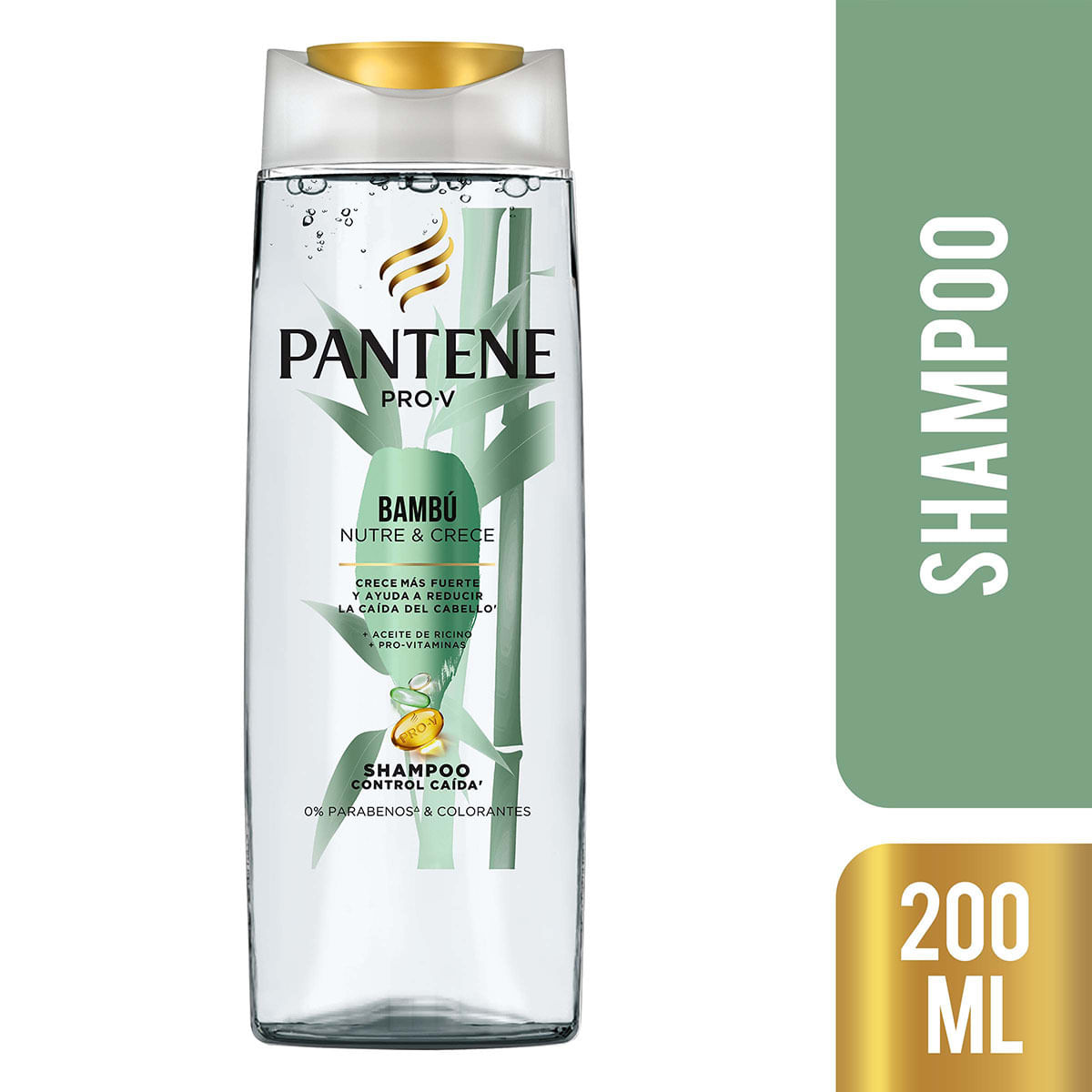 Shampoo Pantene Pro-V Control Caída Bambú Frasco x 200 mL.