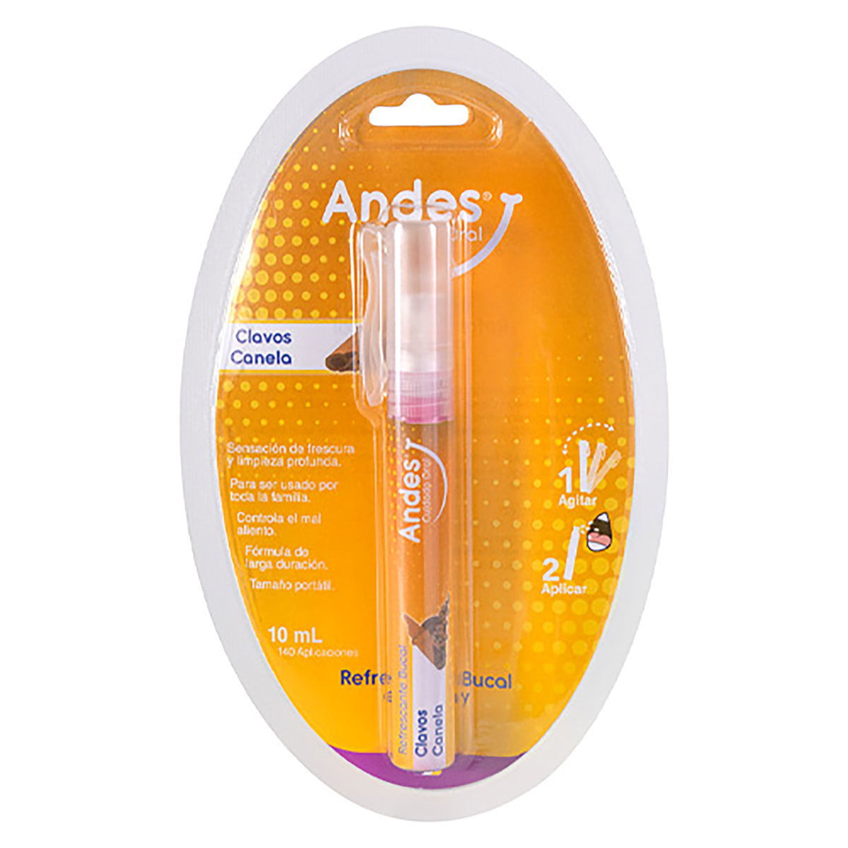 Refrescante Bucal en Spray Andes Clavos y Canela Blister x 10 mL