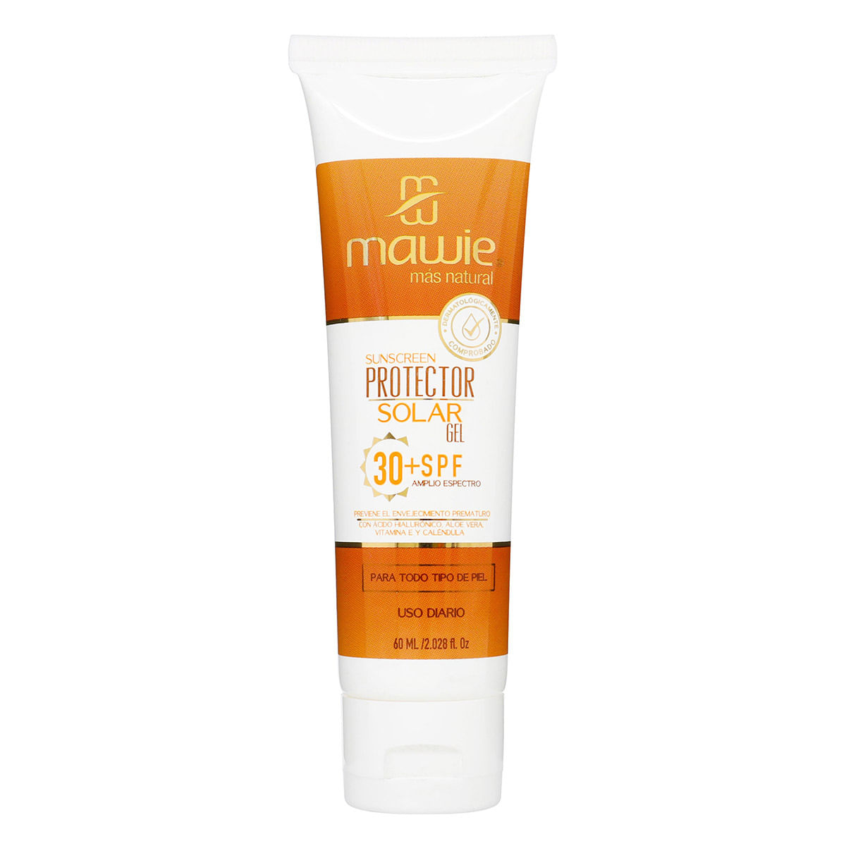 Filtro Pantalla Solar en Gel SPF 30 Mawie Tarro x 60 mL.