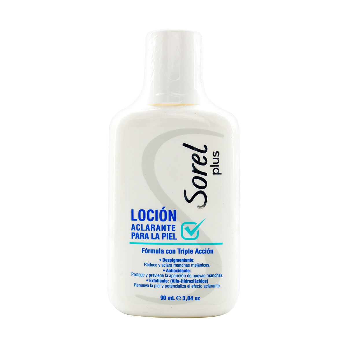 Loción Sorel Plus Aclarante Frasco x 90 mL.