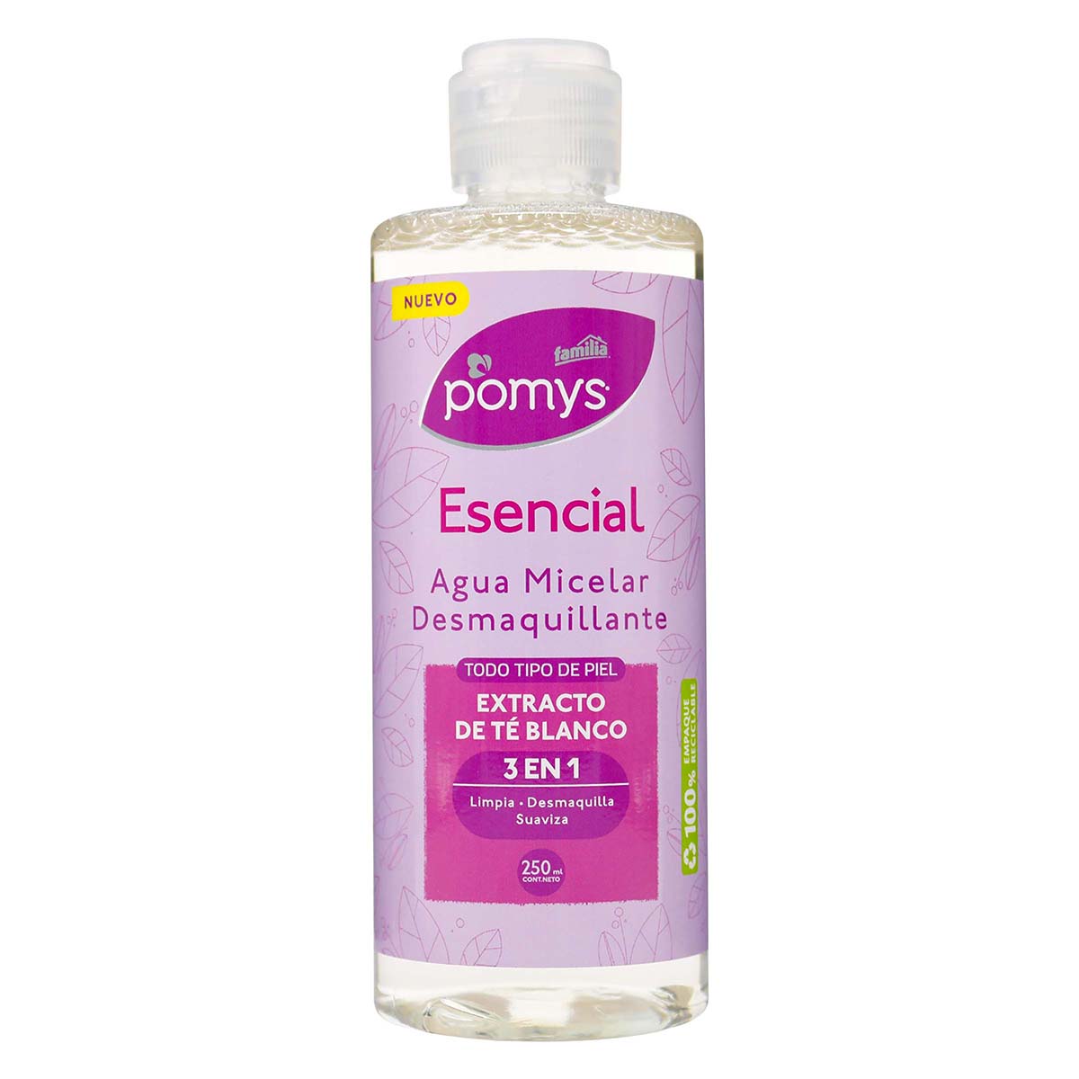 Agua Micelar Familia Pomys Basic Desmaquillante Frasco X 250 Ml.