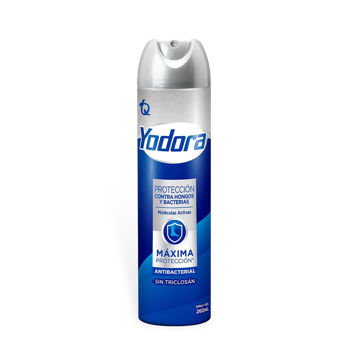 Desodorante para Pies Yodora Protección Contra Hongos Bacterias Antibacterial Aerosol x 260 mL.