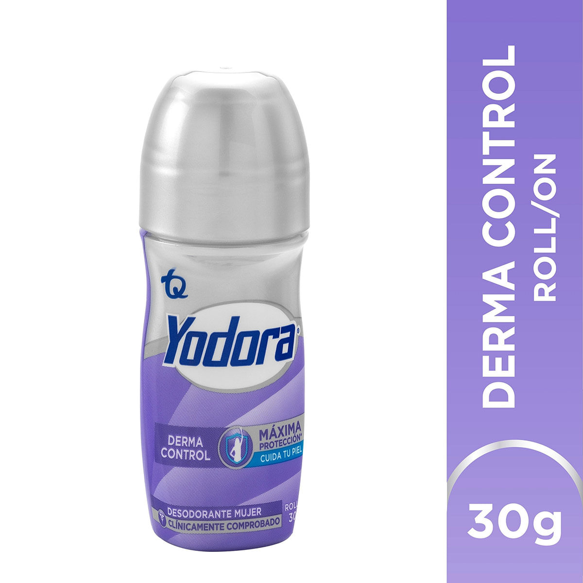 Desodorante Mujer Yodora Derma Control Máxima Protección Mini Roll On X 30 G.