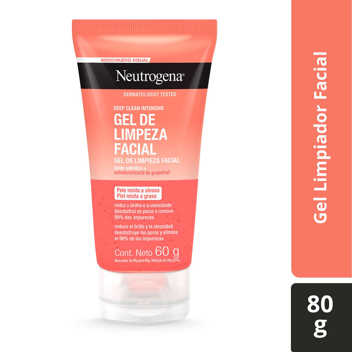 Gel de Limpieza Facial Deep Clean Intensive Neutrogena Tubo x 60 g