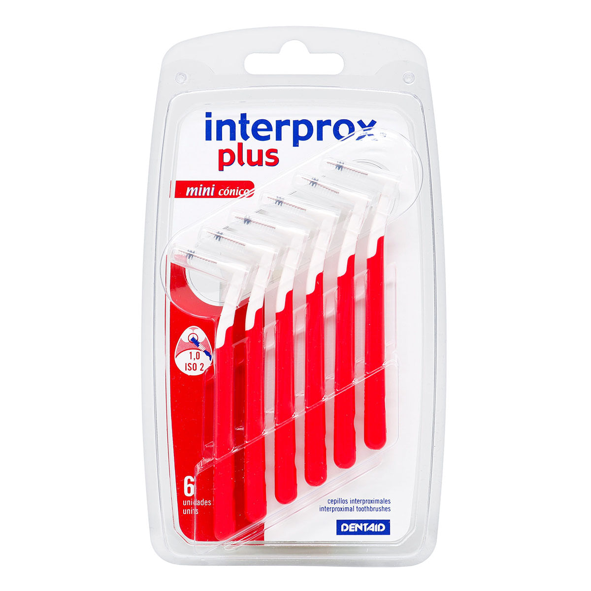 Cepillos Interproximales Interprox Plus Mini cónico Dentaid Blíster x 6 uds