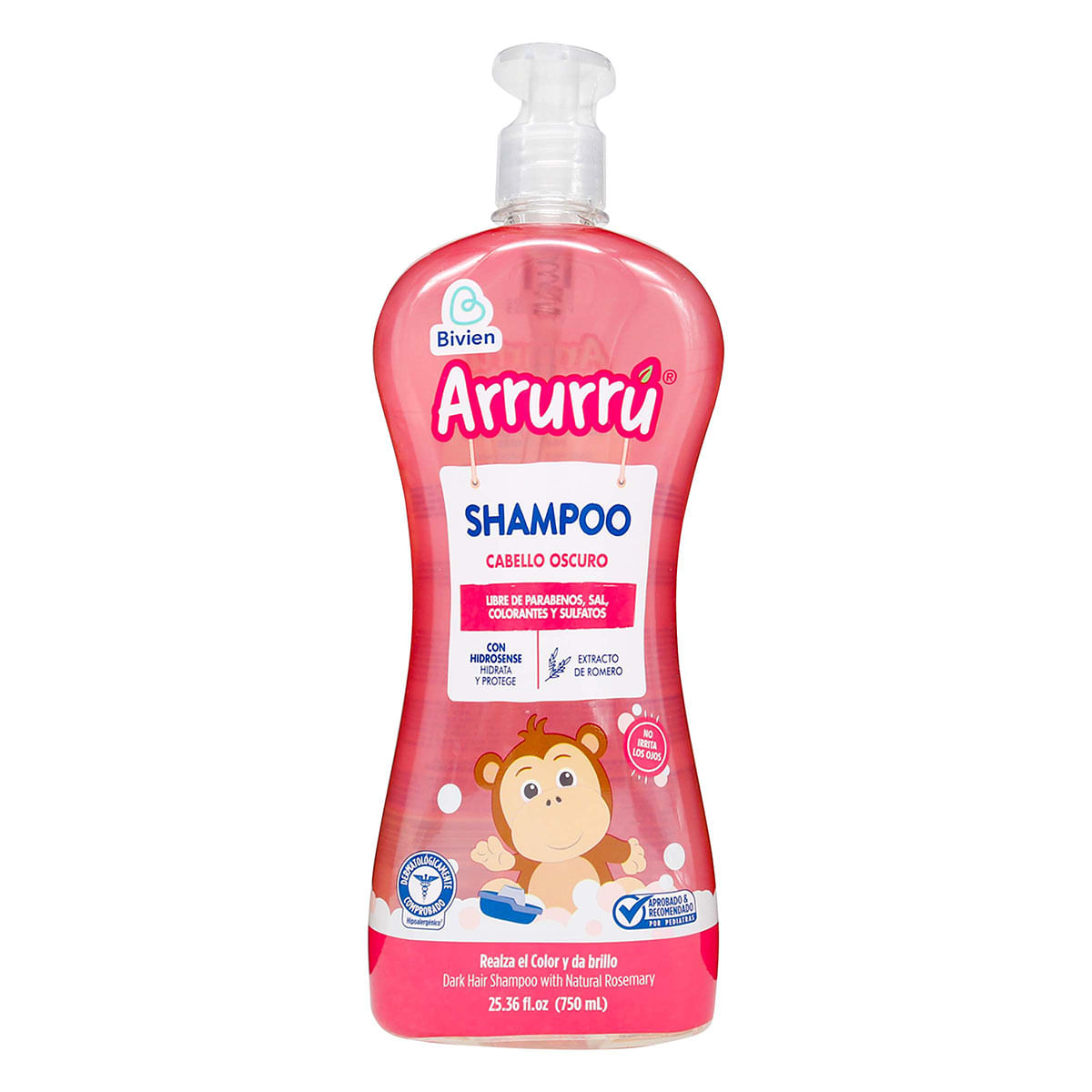 Shampoo Cabello Oscuro Arrurrú Frasco x 800 mL