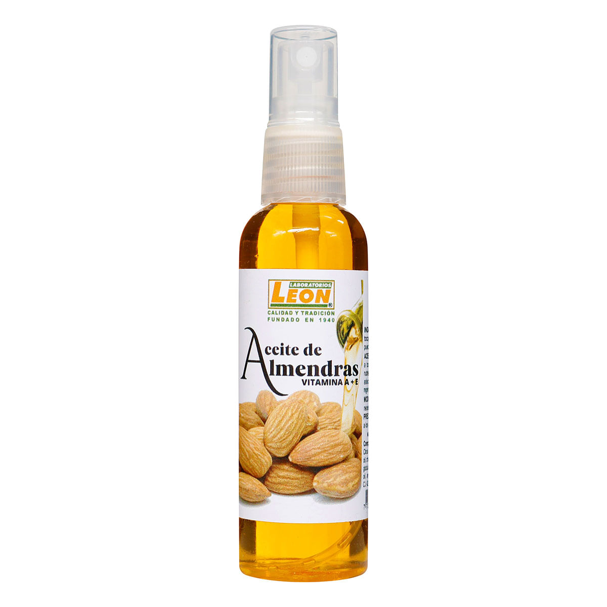 Aceite de Almendras León Frasco x 60 mL