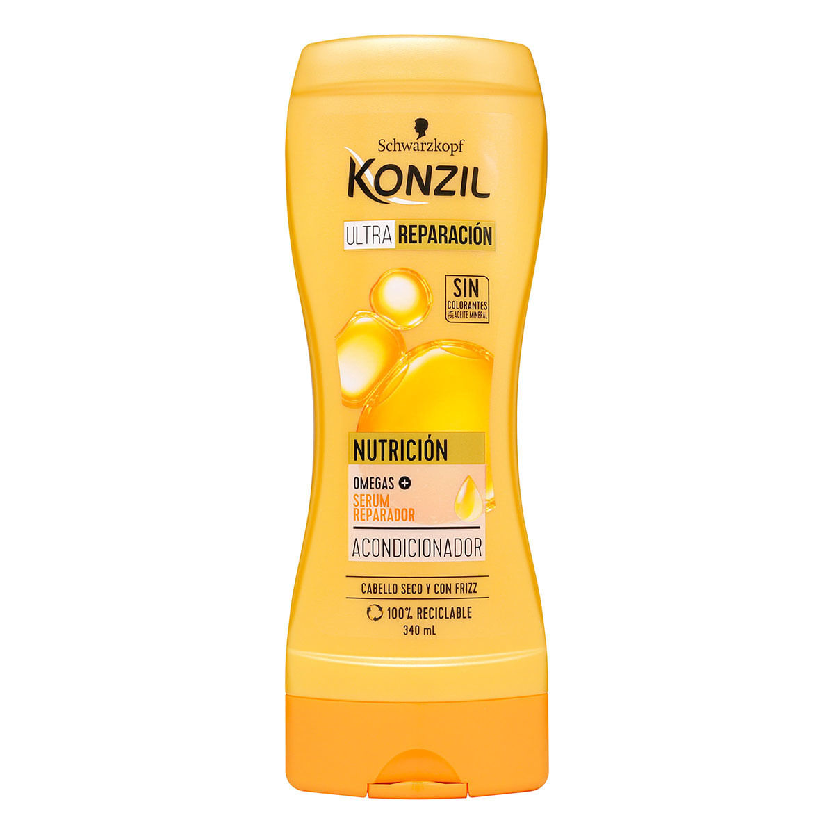Acondicionador Nutrición Ultra Reparación Konzil Frasco x 340 mL.