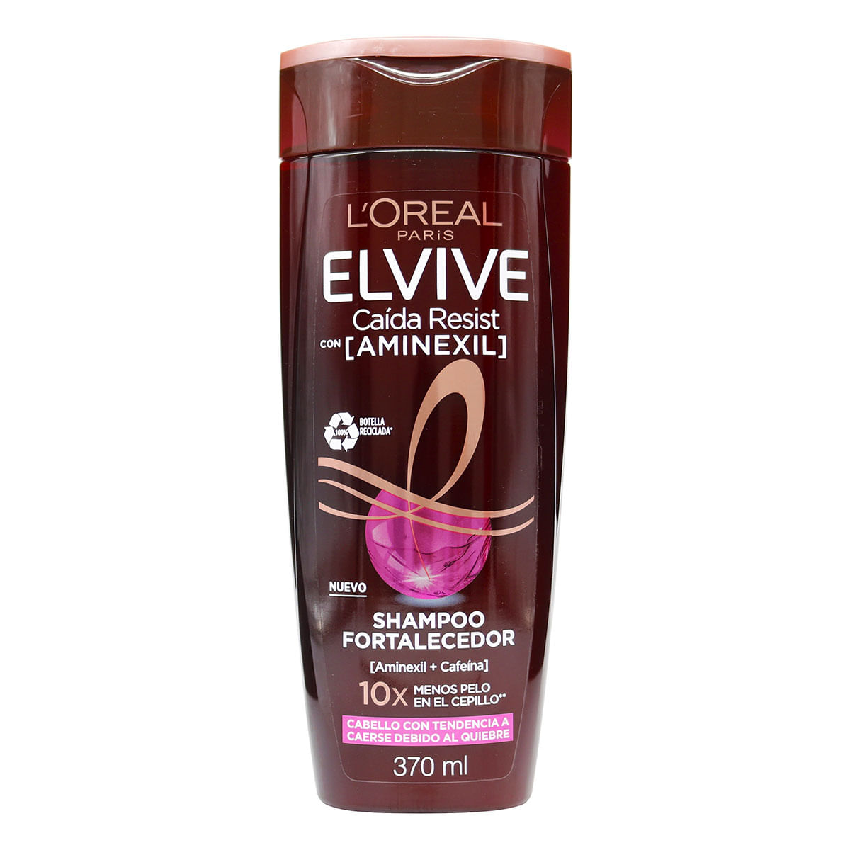 Shampoo Fortalecedor Elvive Caída Resist Loreal Paris Frasco x 370 mL.