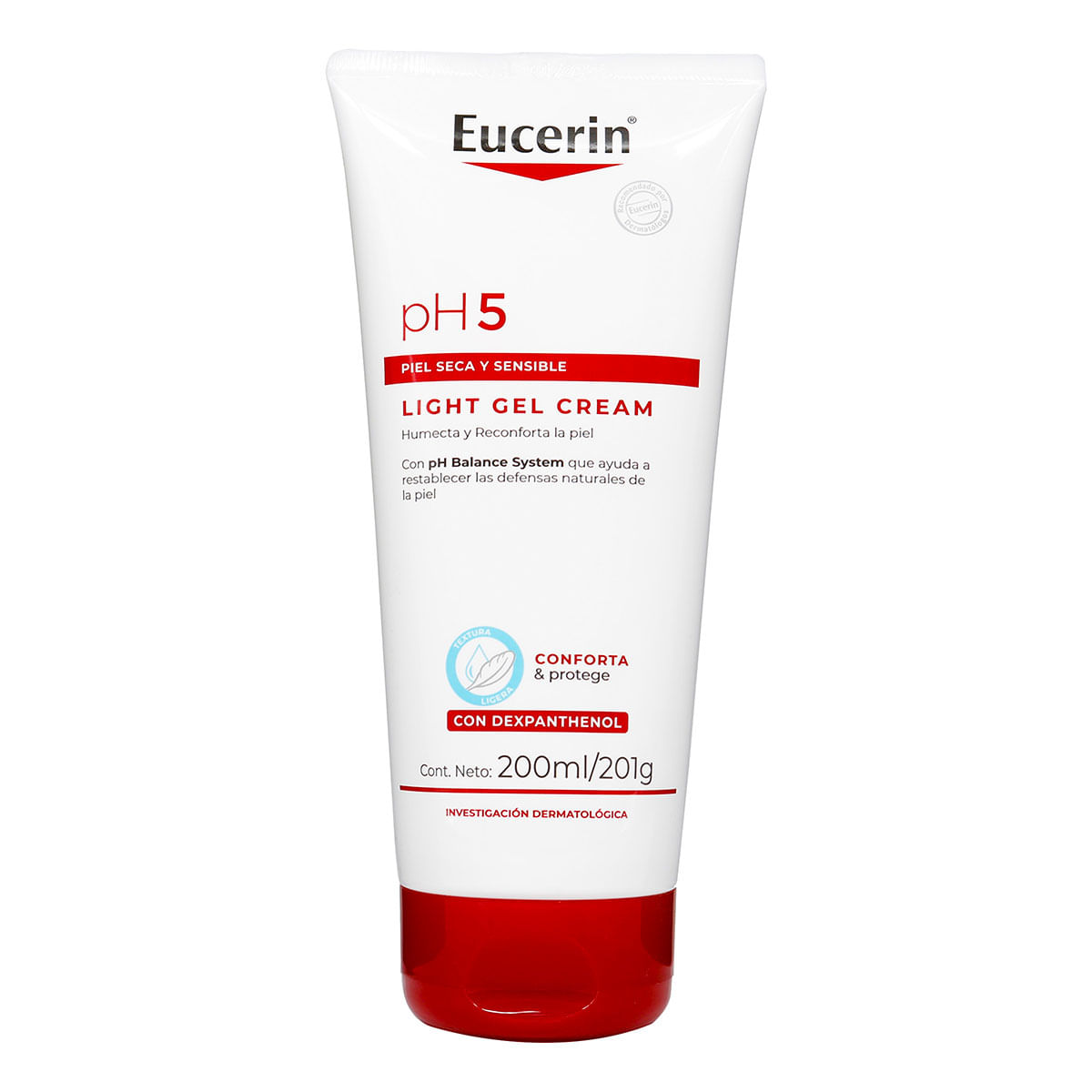 Crema Corporal pH5 Light Gel Cream Piel Seca y Sensible Eucerin Tubo x 200 mL