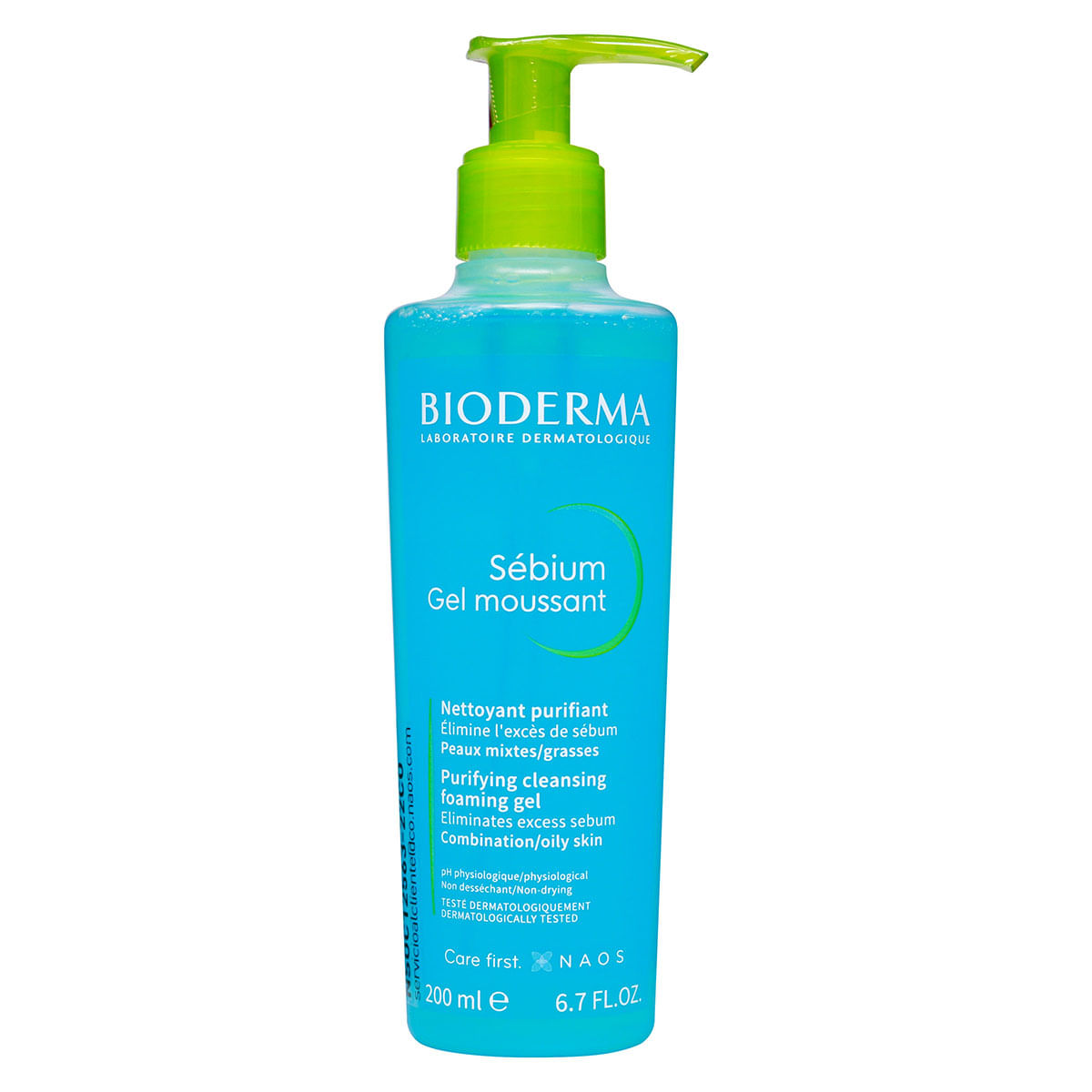 Gel Espumoso Sébium Bioderma Frasco x 200 mL