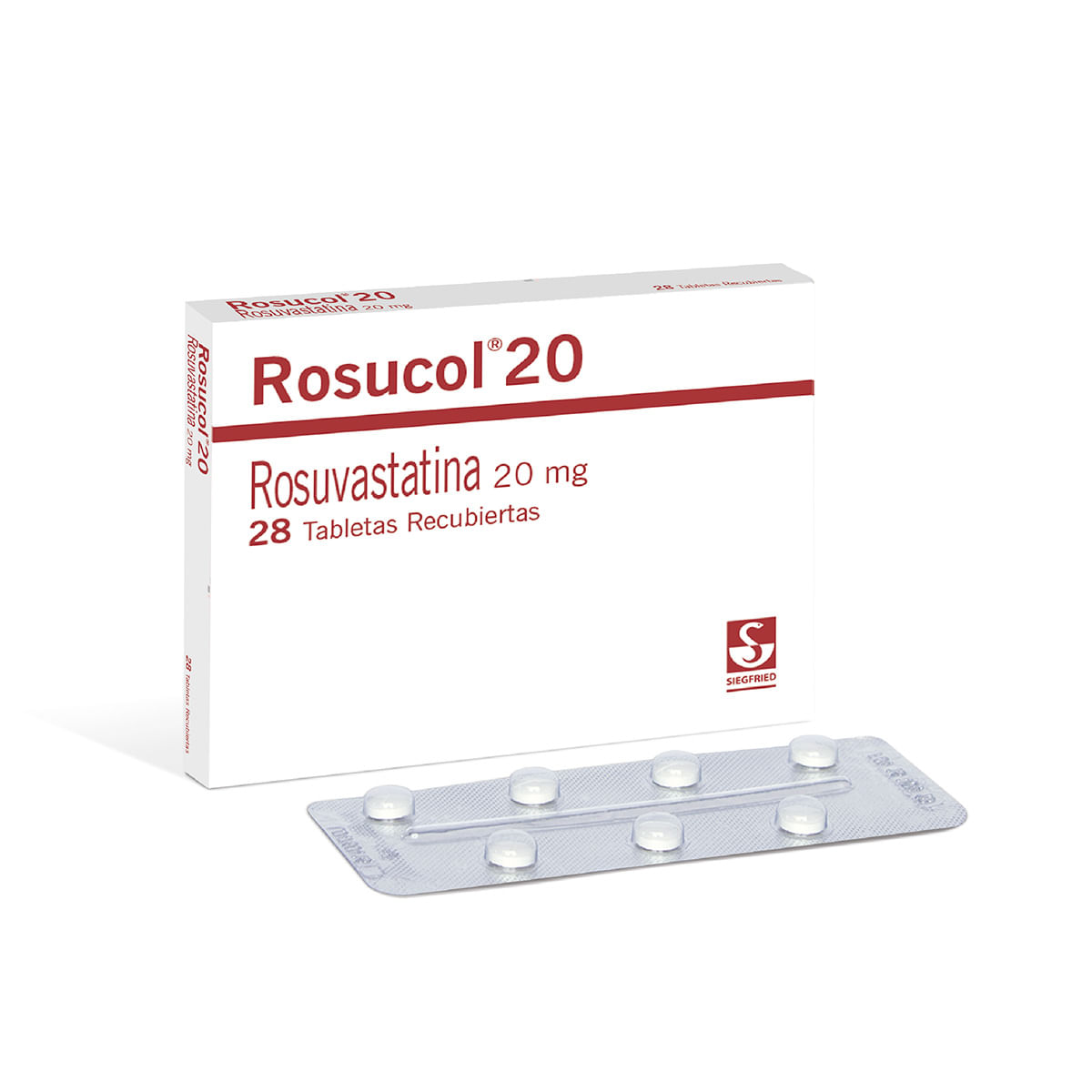 Rosucol 20 Mg Siegfried Caja X 28 Tabletas Recubiertas.