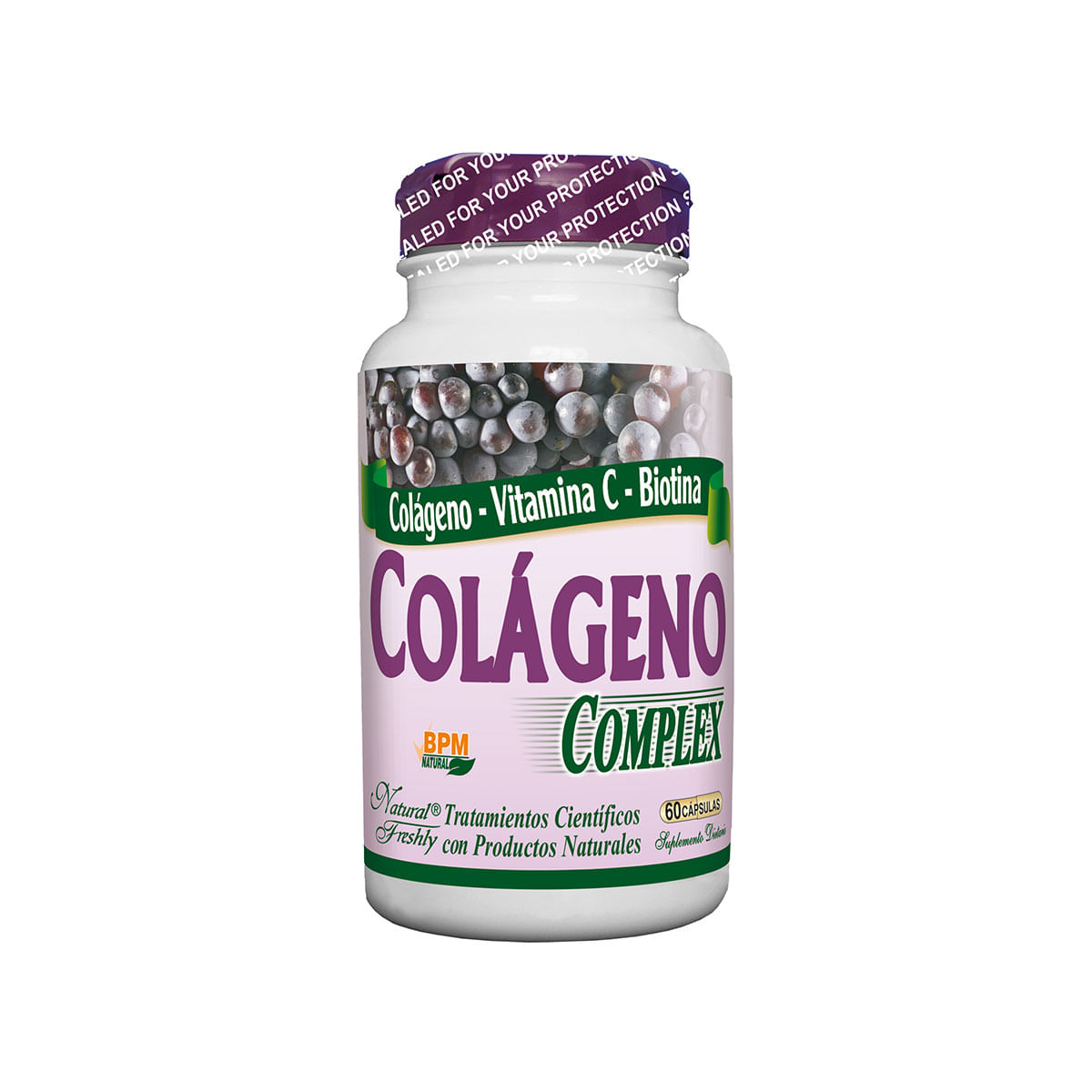 Suplemento Dietario Colágeno Complex Natural Freshly Frasco X 60 Cápsulas.