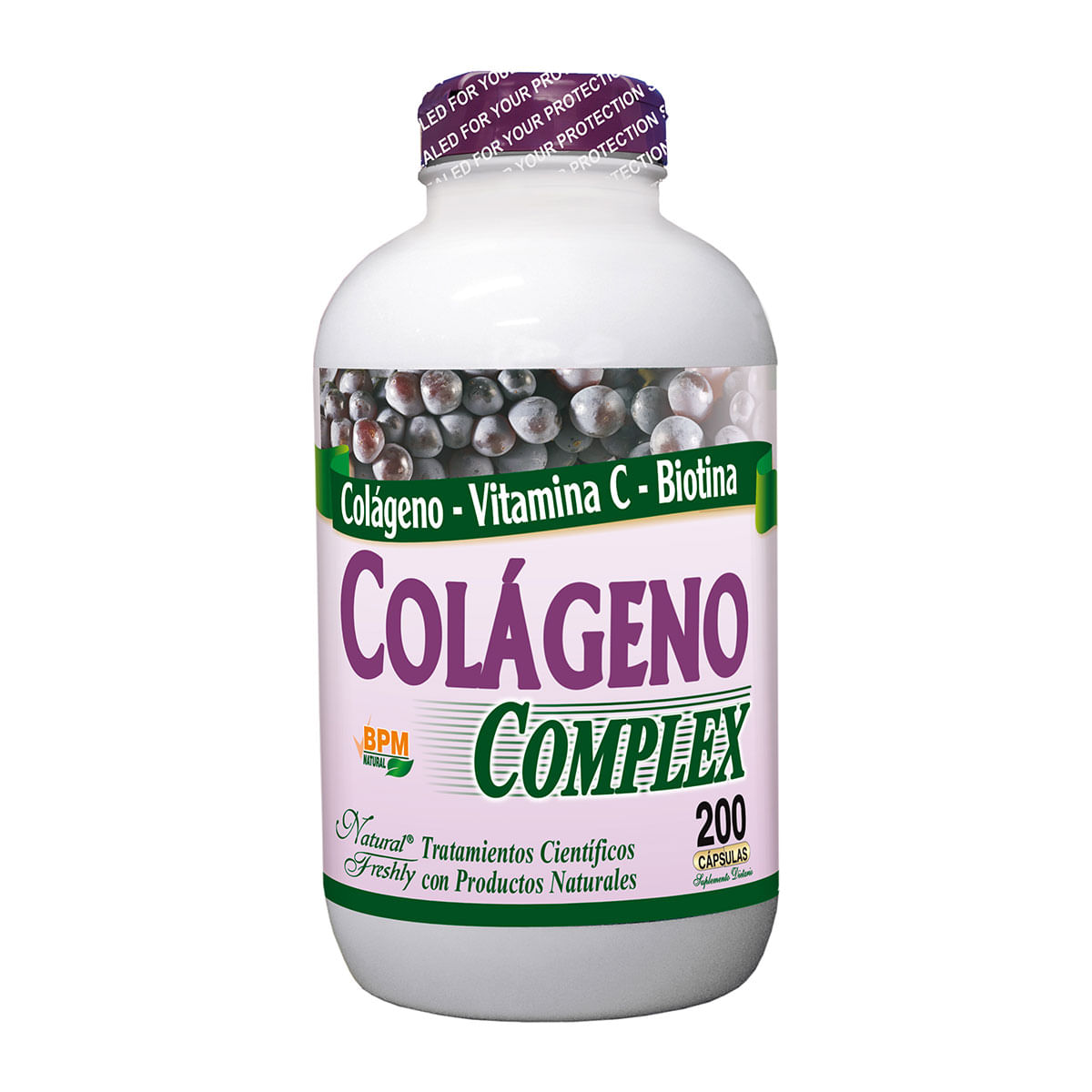 Suplemento Dietario Colágeno Complex Natural Freshly Frasco X 200 Cápsulas.