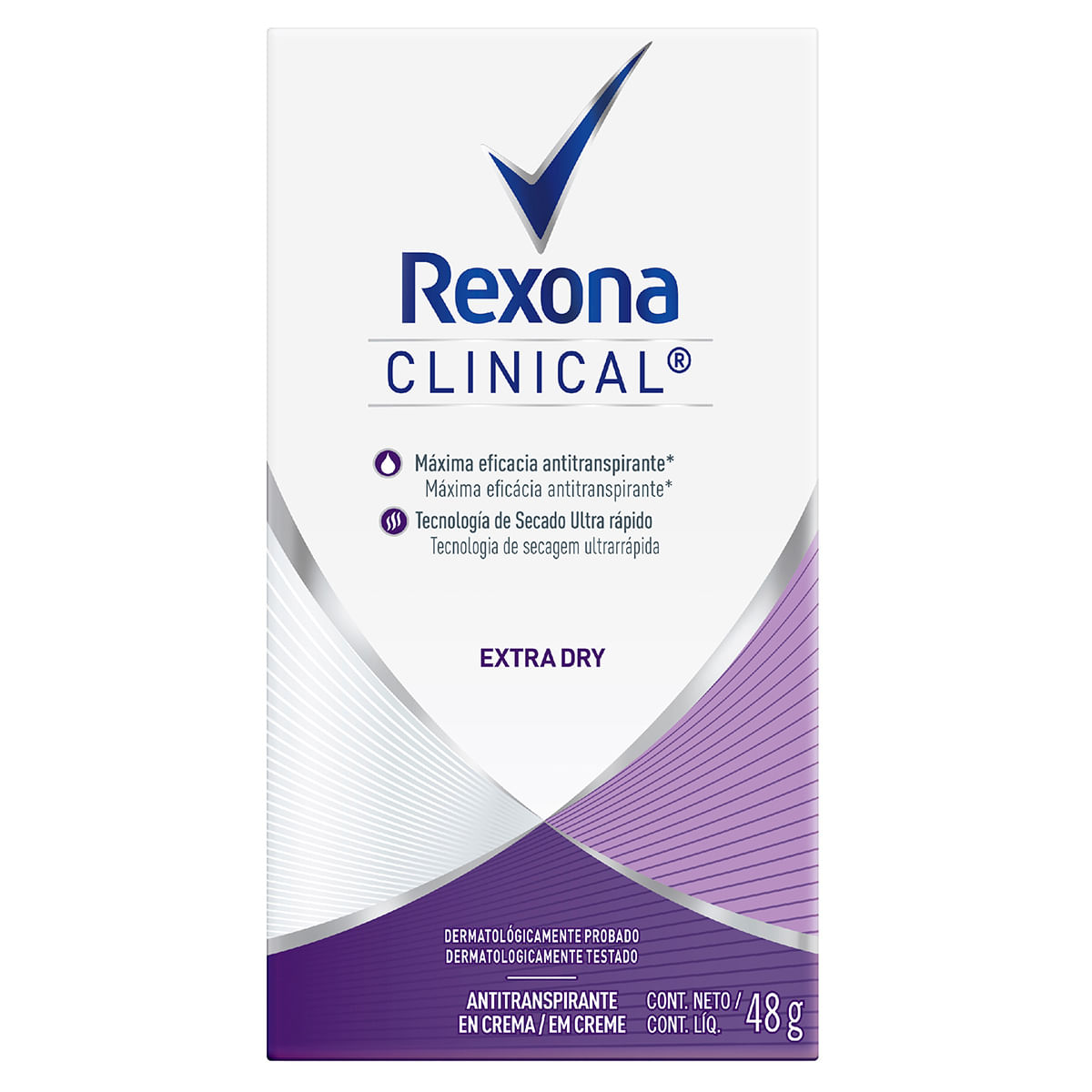 Antitranspirante Rexona Women Clinical Extra Dry Barra X 48 G.