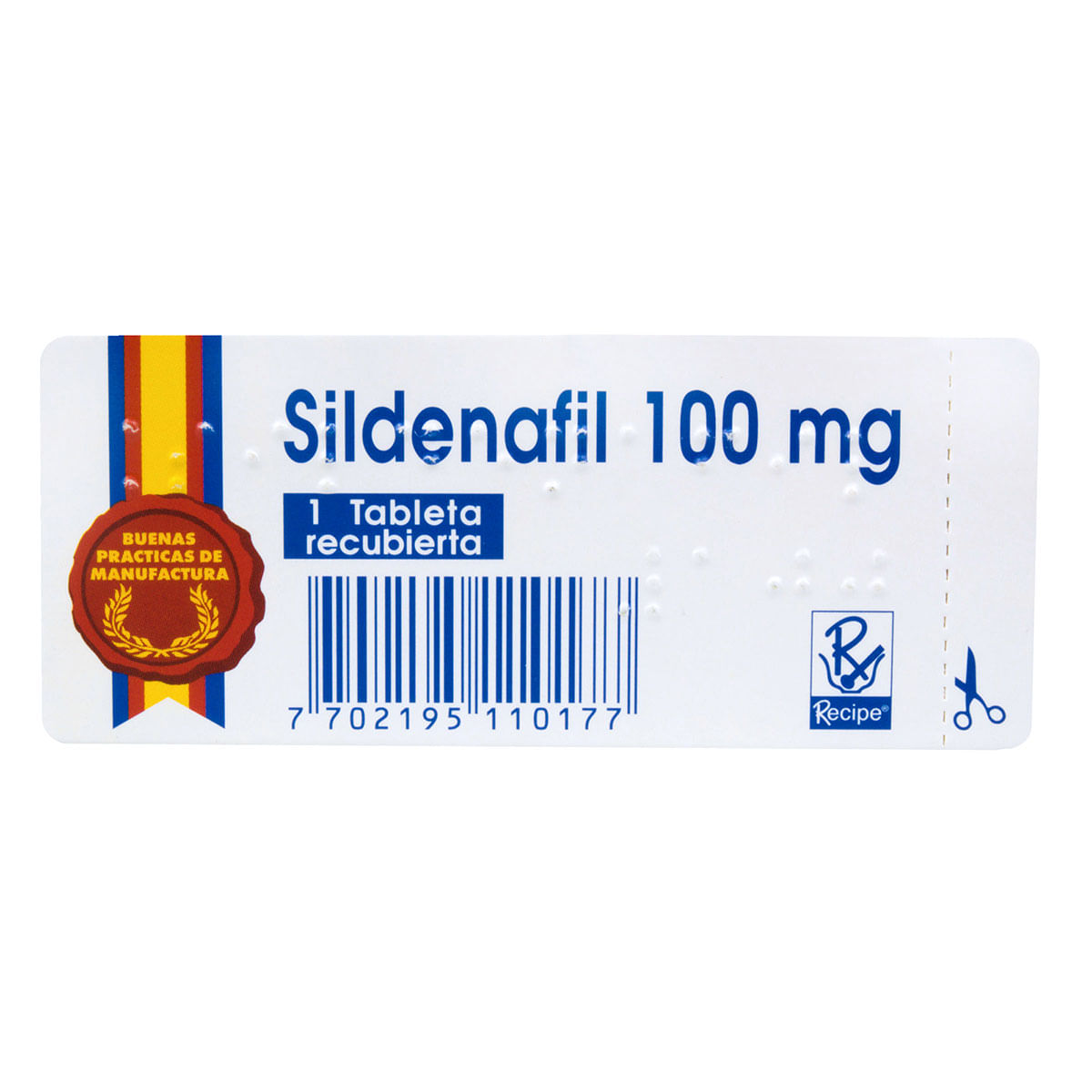Sildenafil 100 Mg Recipe Caja X 1 Tableta Recubierta.