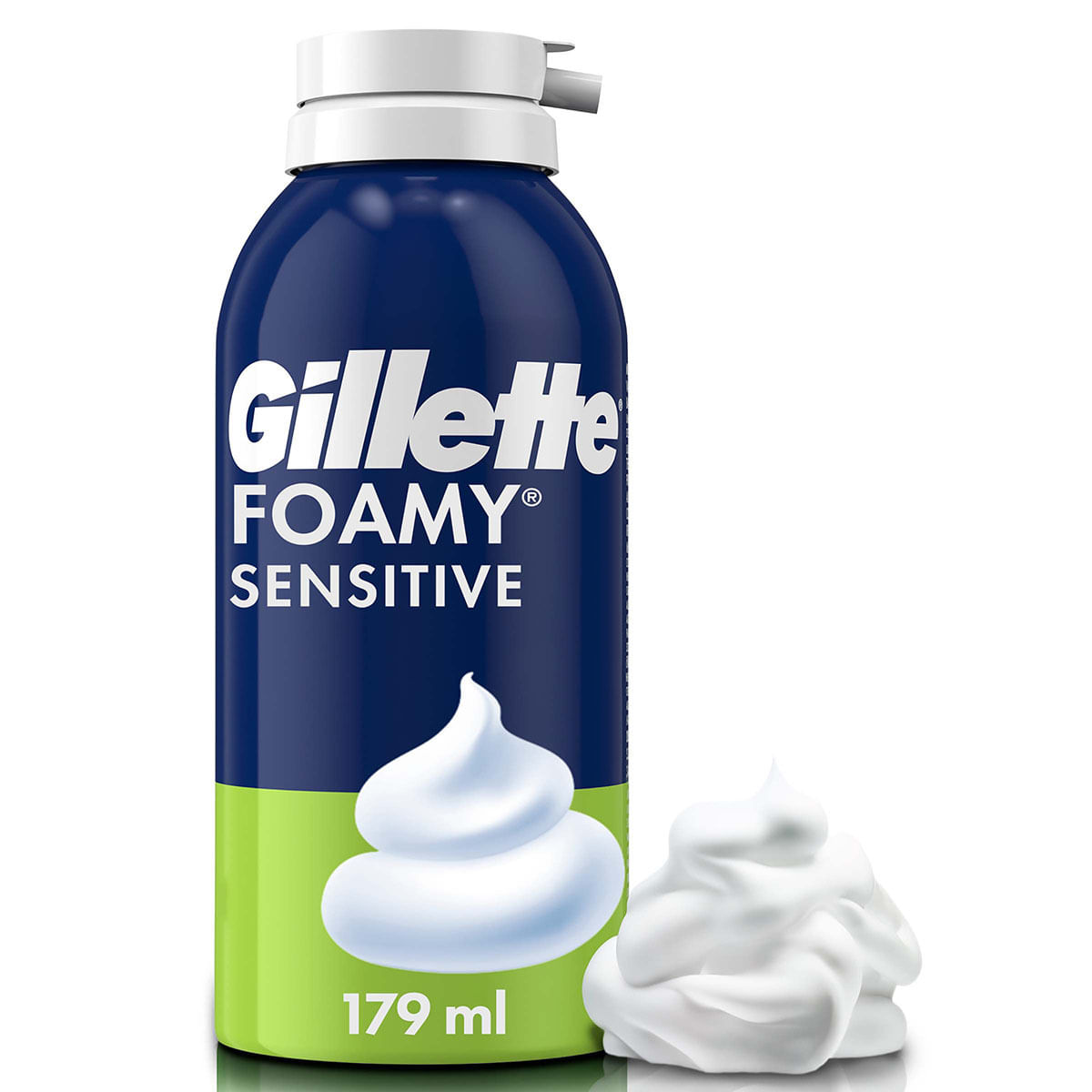 Espuma para Afeitar Gillette Foamy Sensitive Spray x 175 g.