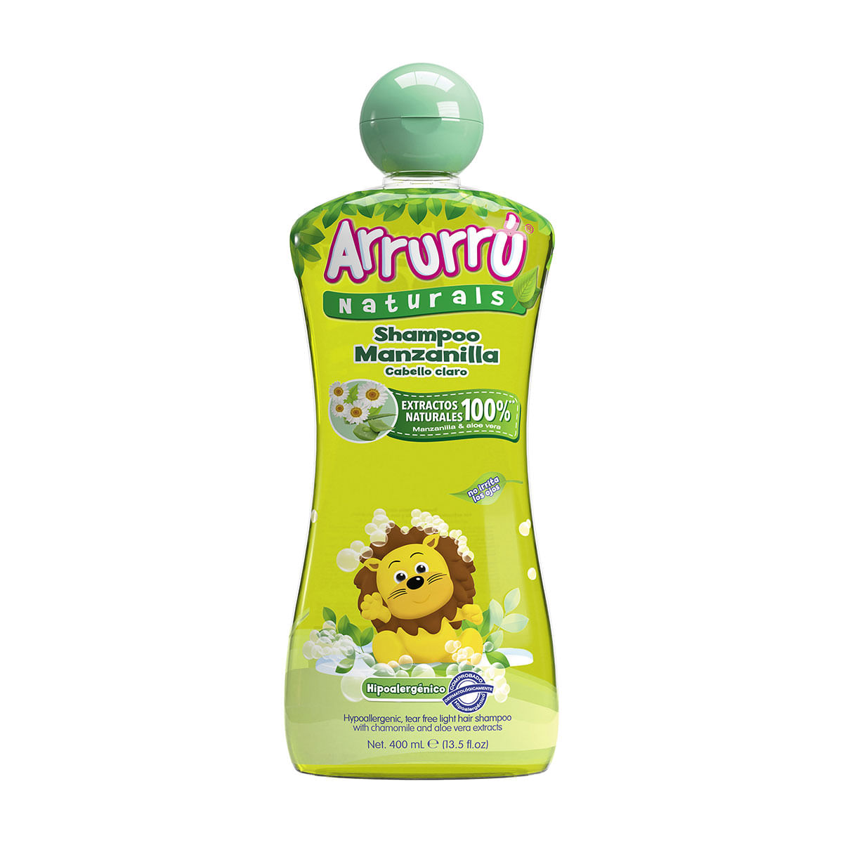 Shampoo Arrurrú Naturals Manzanilla Cabello Claro Frasco X 400 Ml.