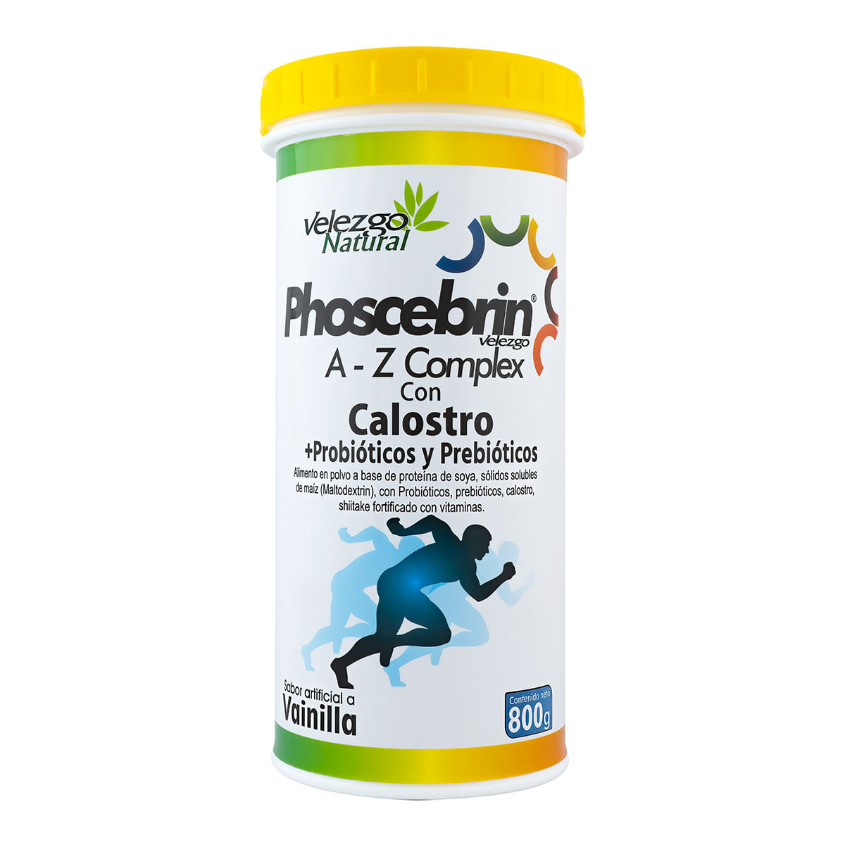 Alimento Phoscebrin A-Z Complex Velezgo Vainilla Polvo Frasco X 800 G.