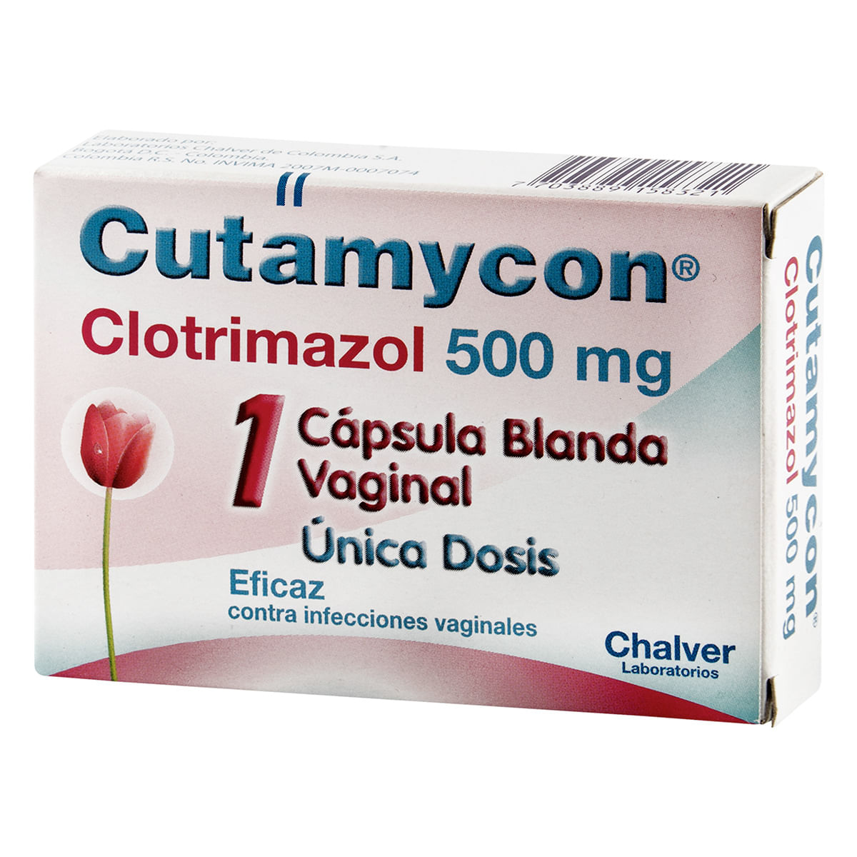 Cutamycon 500 Mg Chalver Caja X 1 Cápsulas Blanda Vaginal.